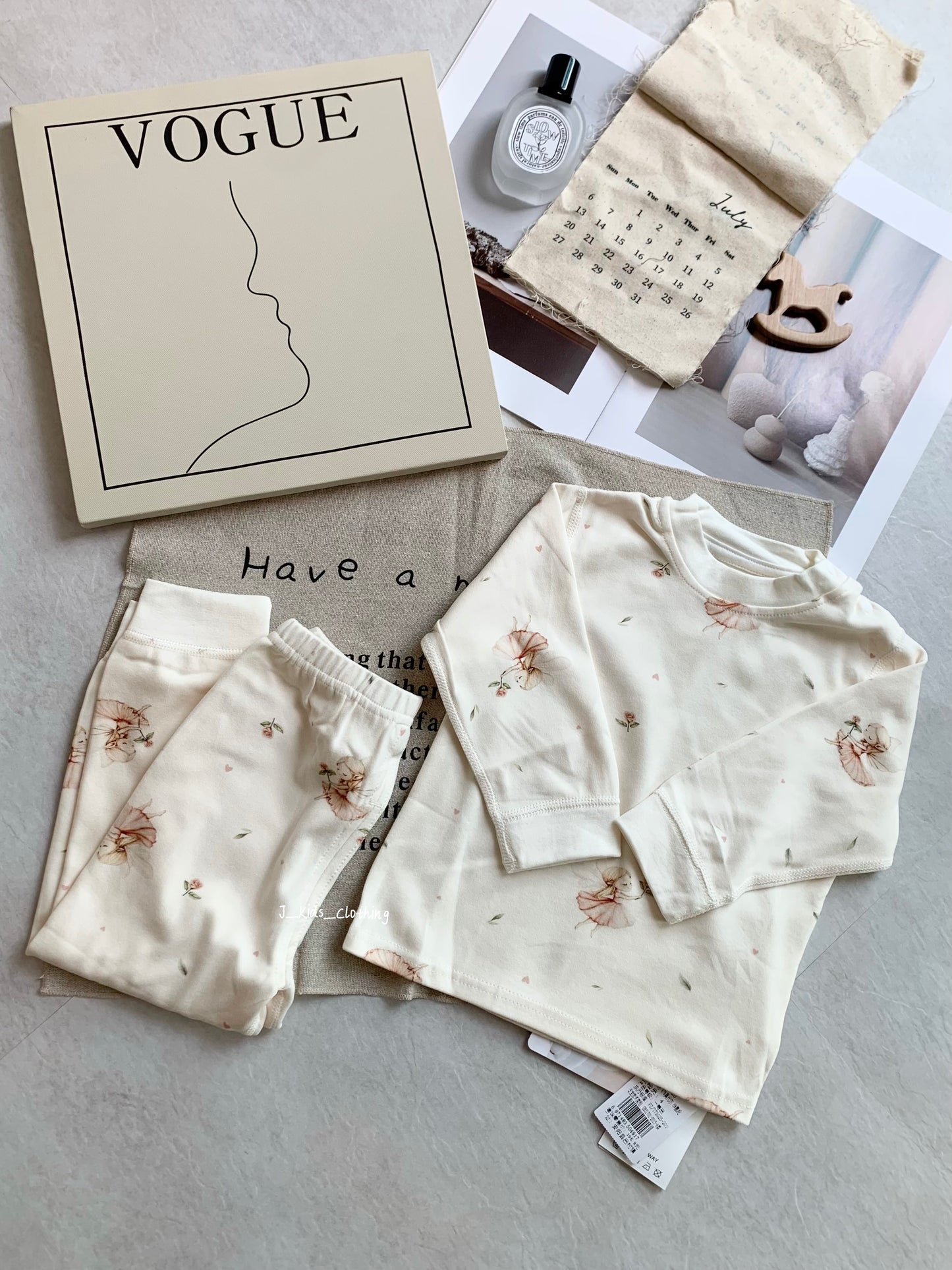 J489 高质感棉毛Ins风睡衣【平腰款】