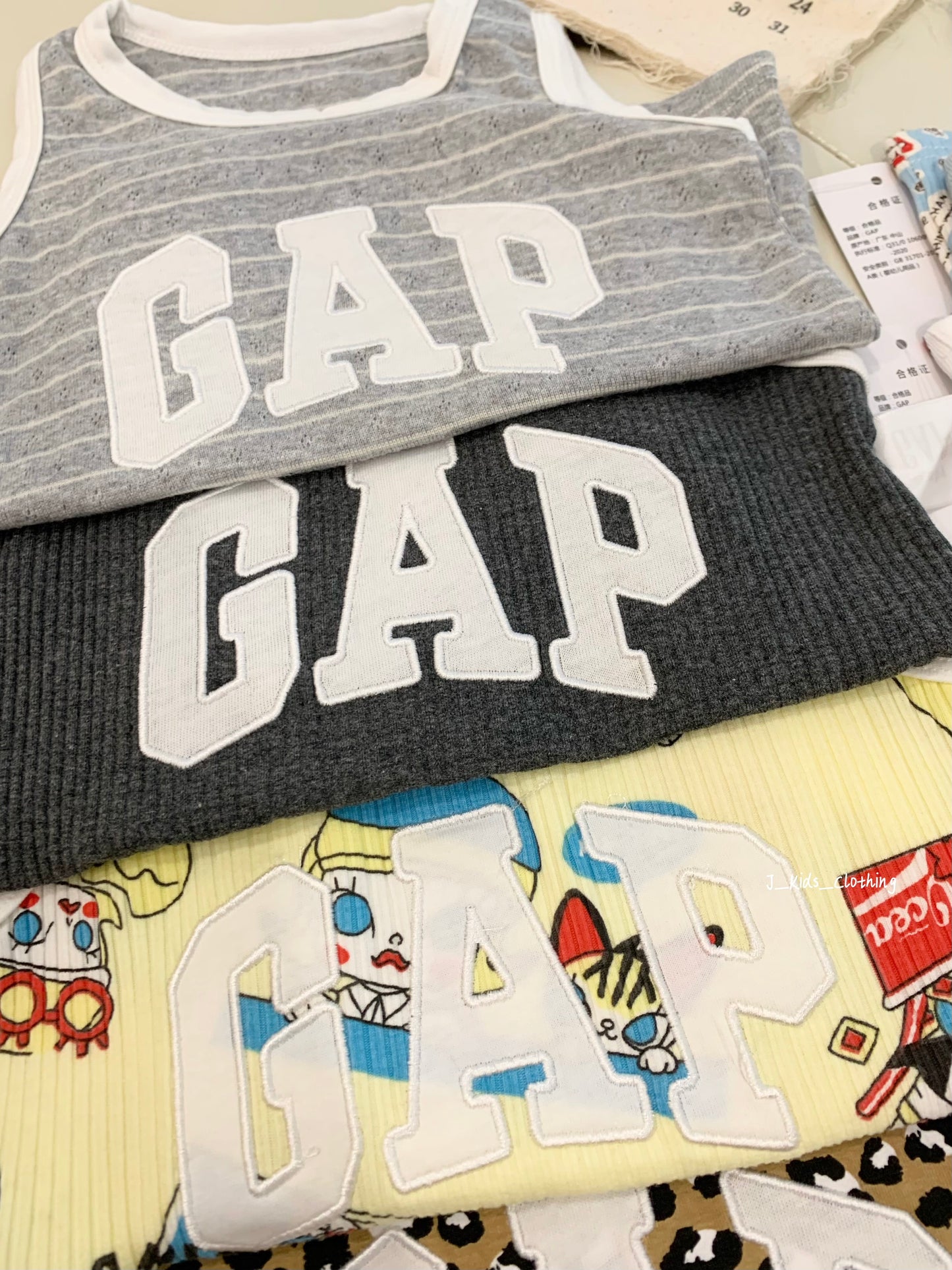 J387 GAP|屁熊背心套装
