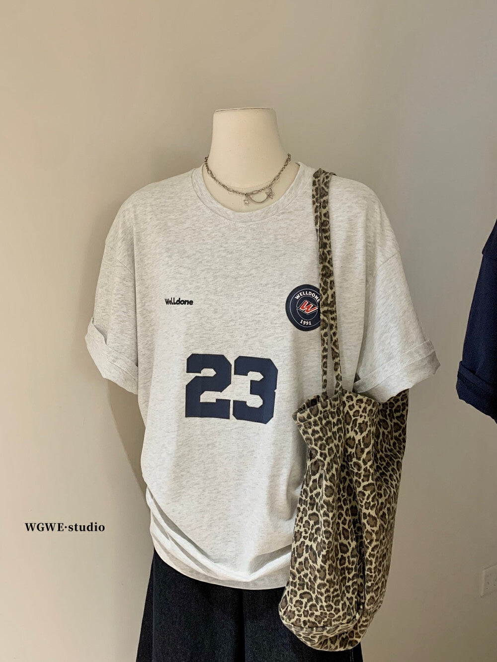 【现货】W6066字母美式宽松Over Tee