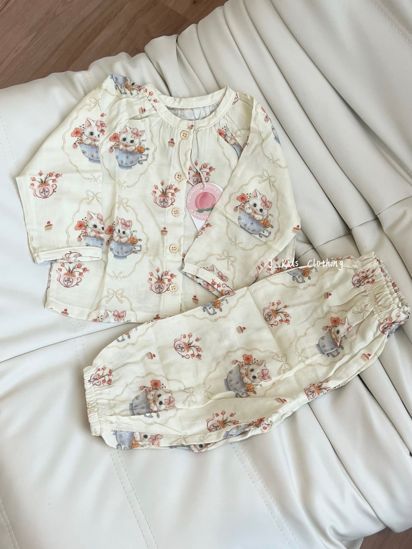 J134 竹纤维长袖睡衣家居服套装
