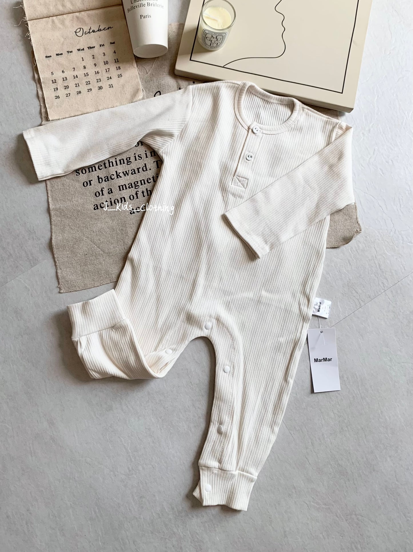J541 MAR简约款长袖连体家居服