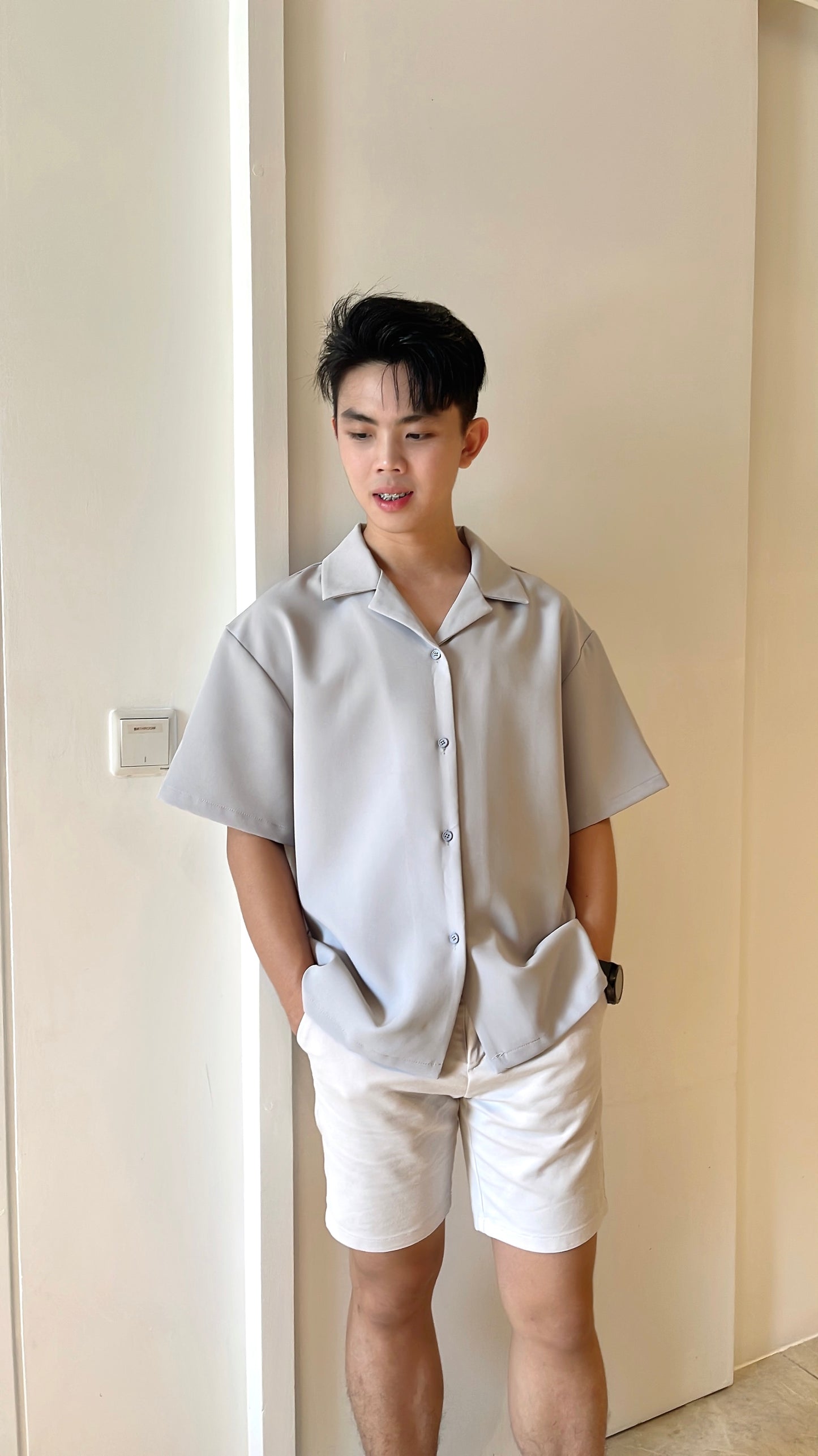 【定制款】高级西装短袖 男衬衫(现货)