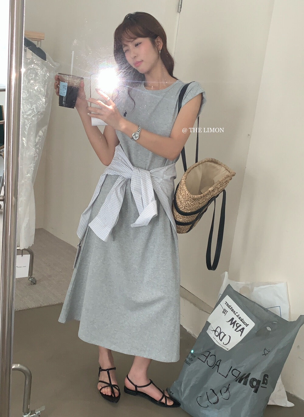 【现货】数量有限!小马圆领慵懒宽松连衣裙