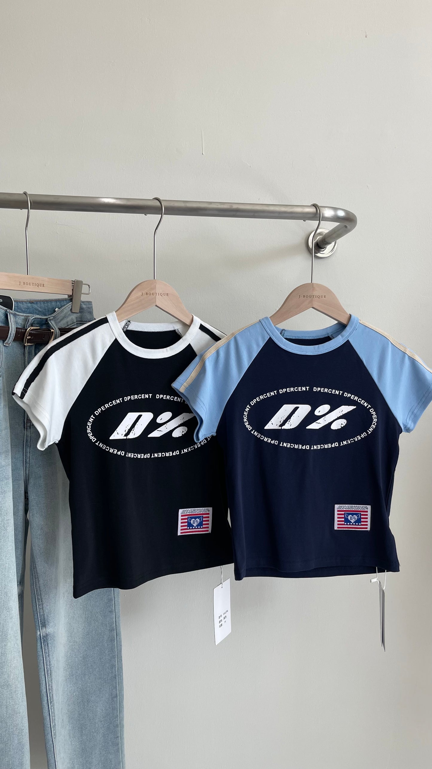 【新品】W6254 美式复古短袖Tee