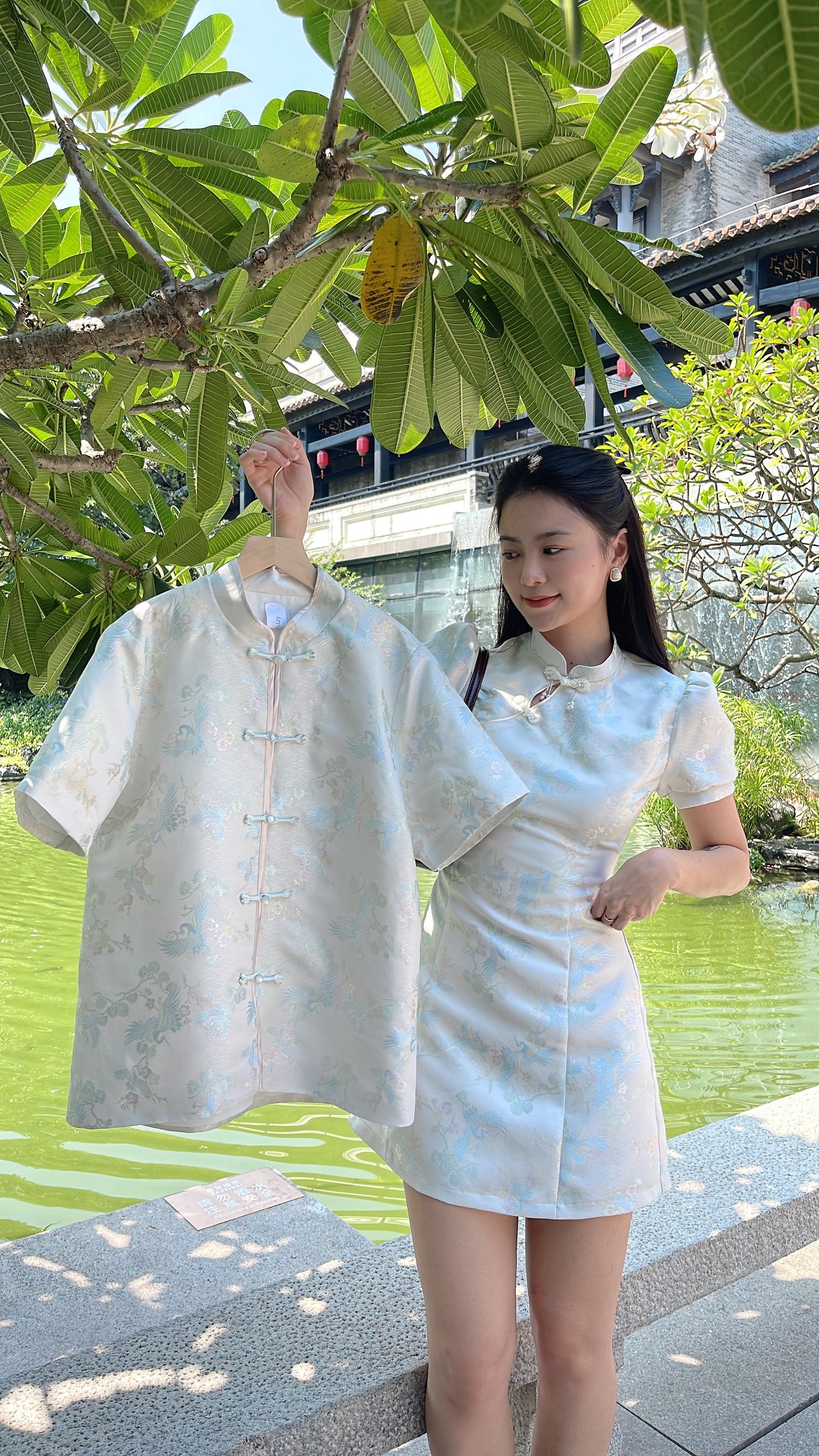 【高级仙鹤】 修身连身款(现货)