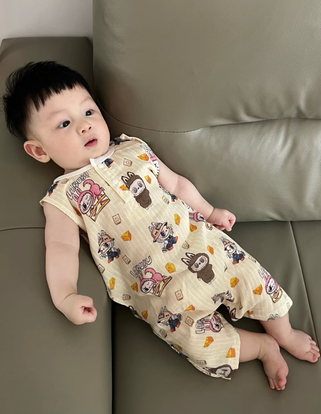 J433 竹纤维背心短爬