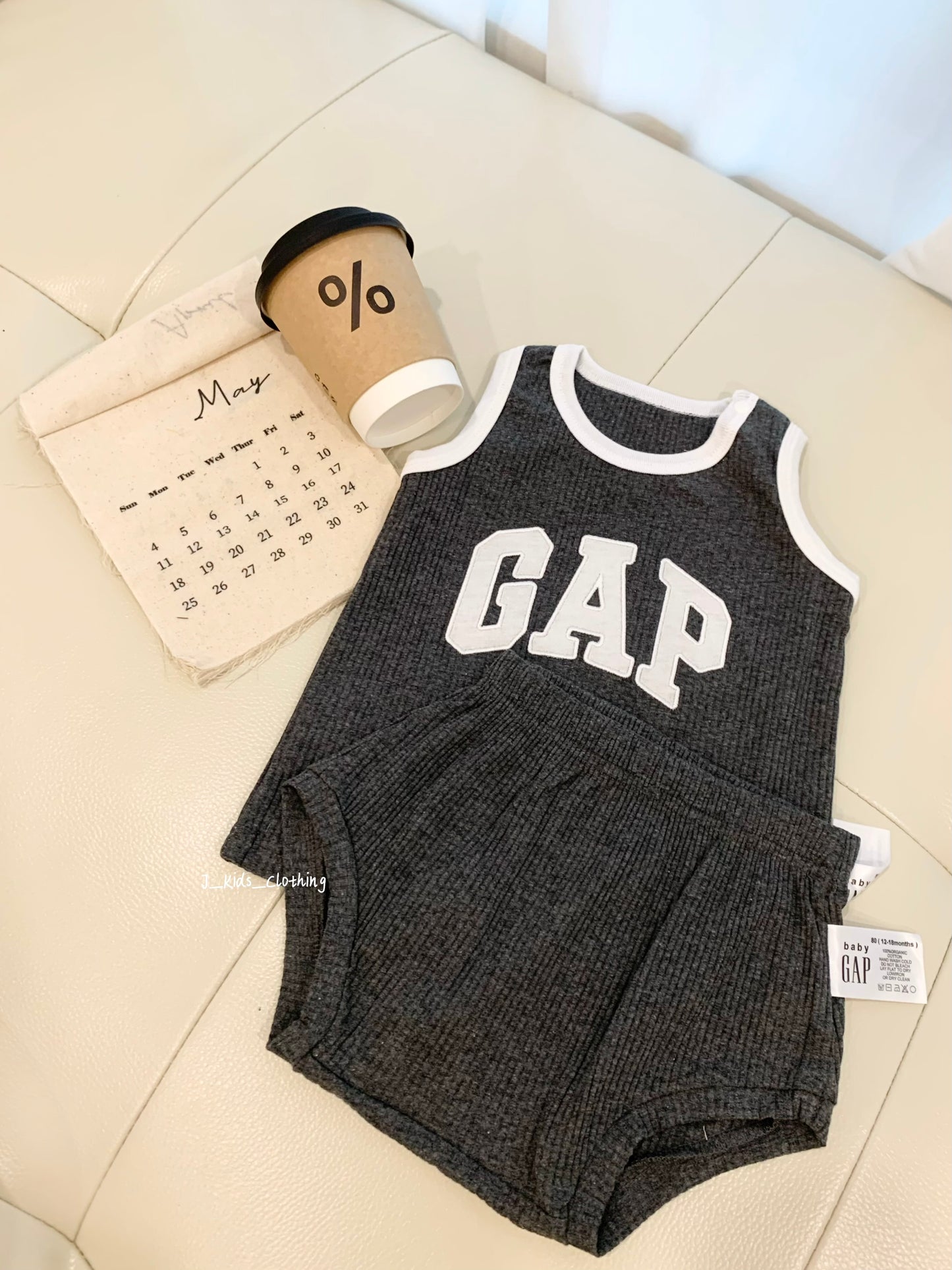 J387 GAP|屁熊背心套装