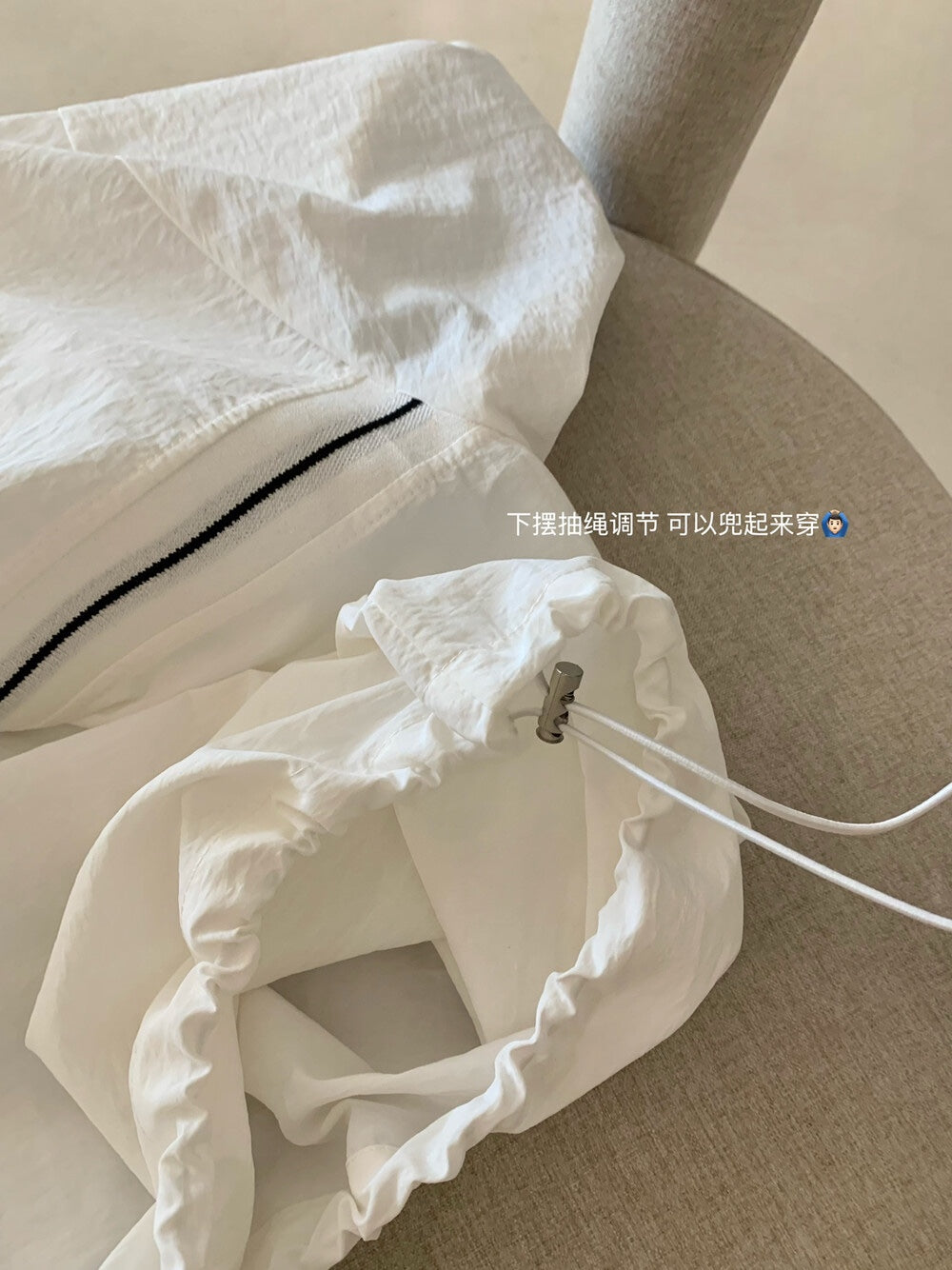 【新品】W5650 V领短袖上衣+裤裙 两件套