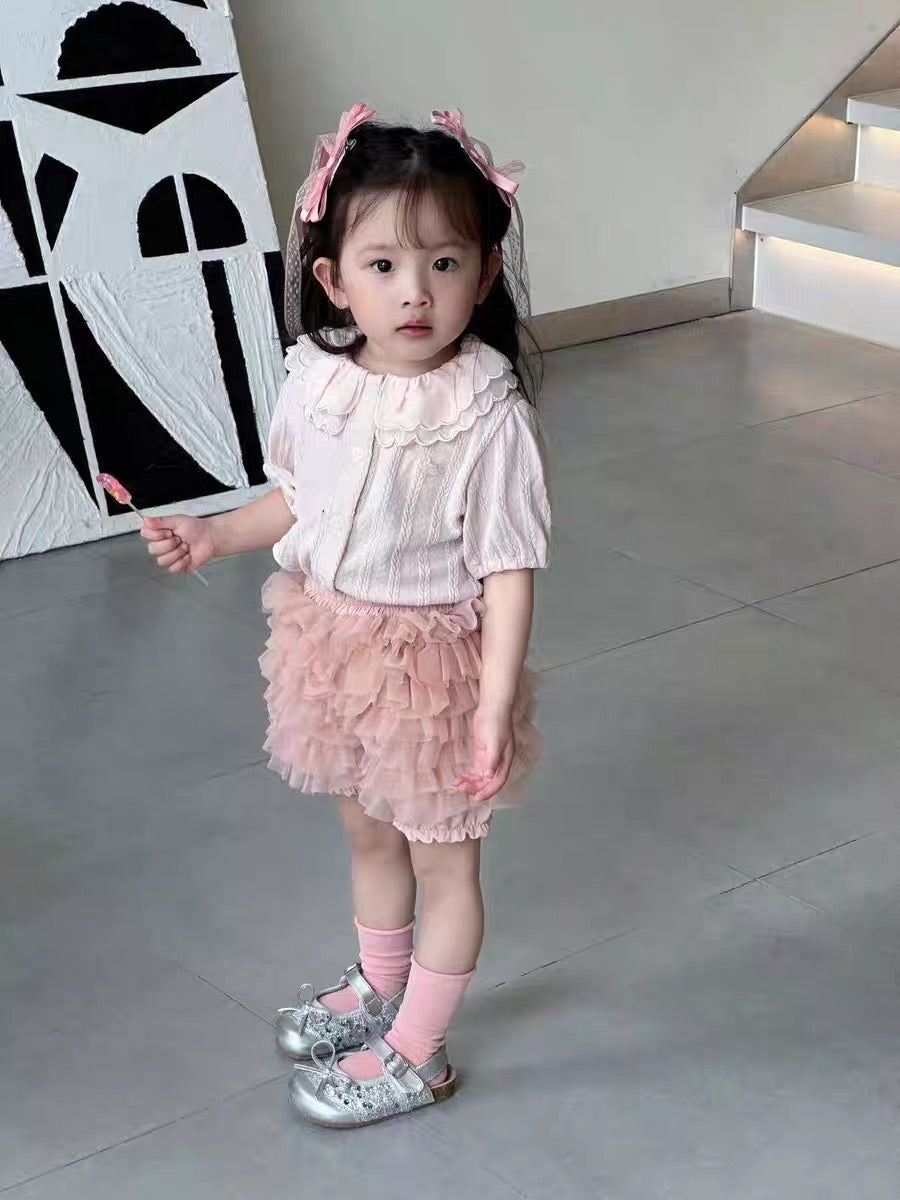 J509 小木马娃娃领短袖上衣