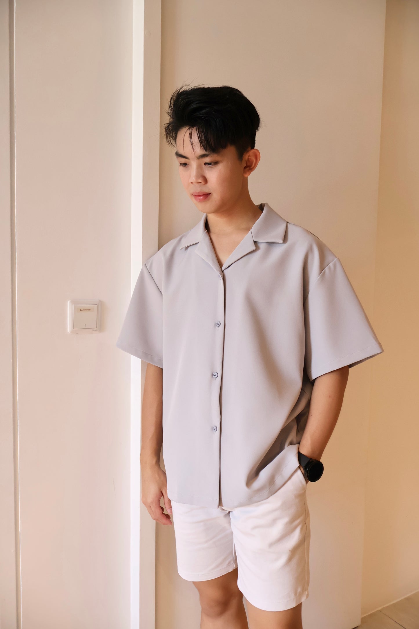 【定制款】高级西装短袖 男衬衫(现货)