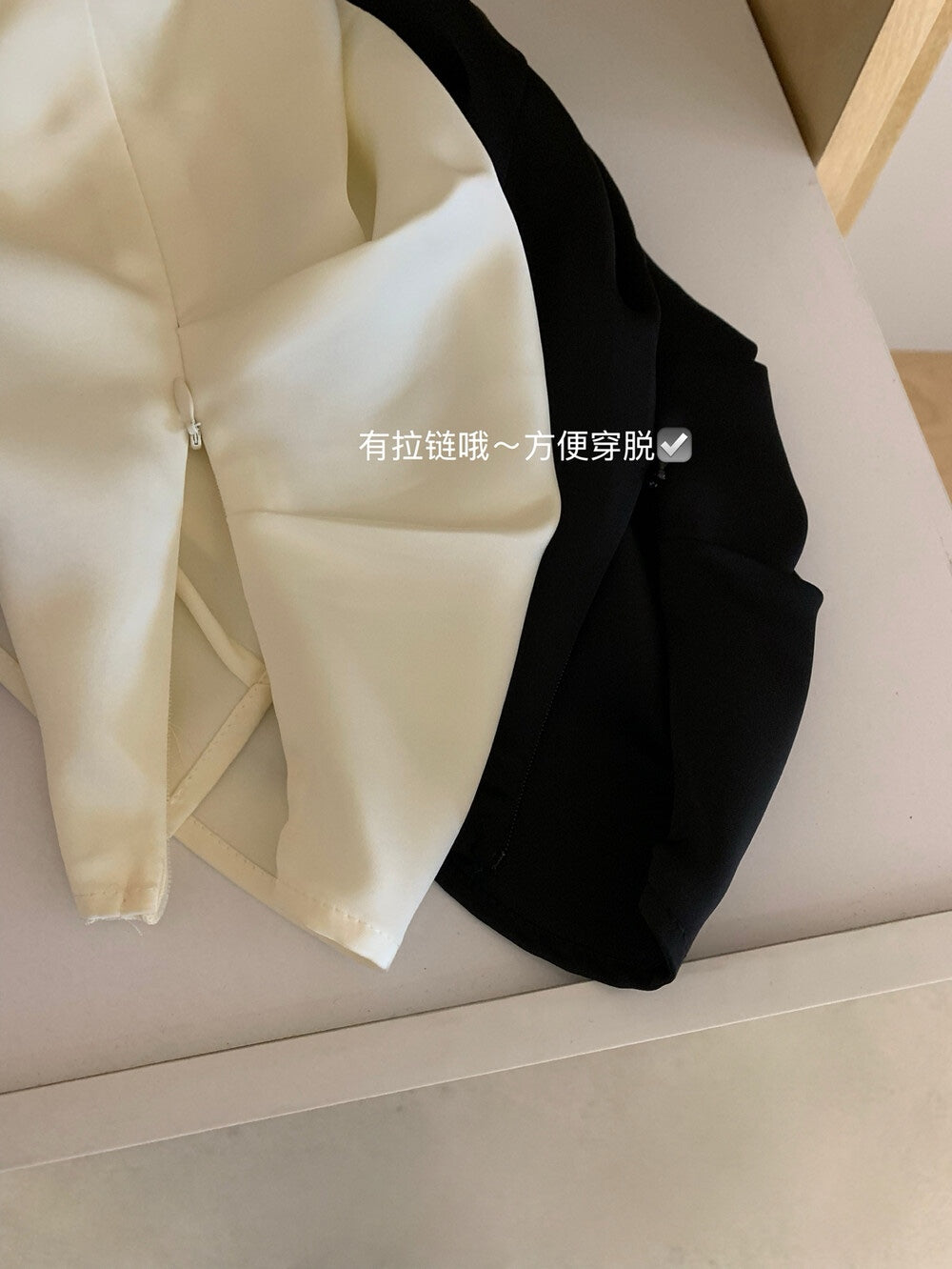 【新品】W6615 气质缎面收腰上衣