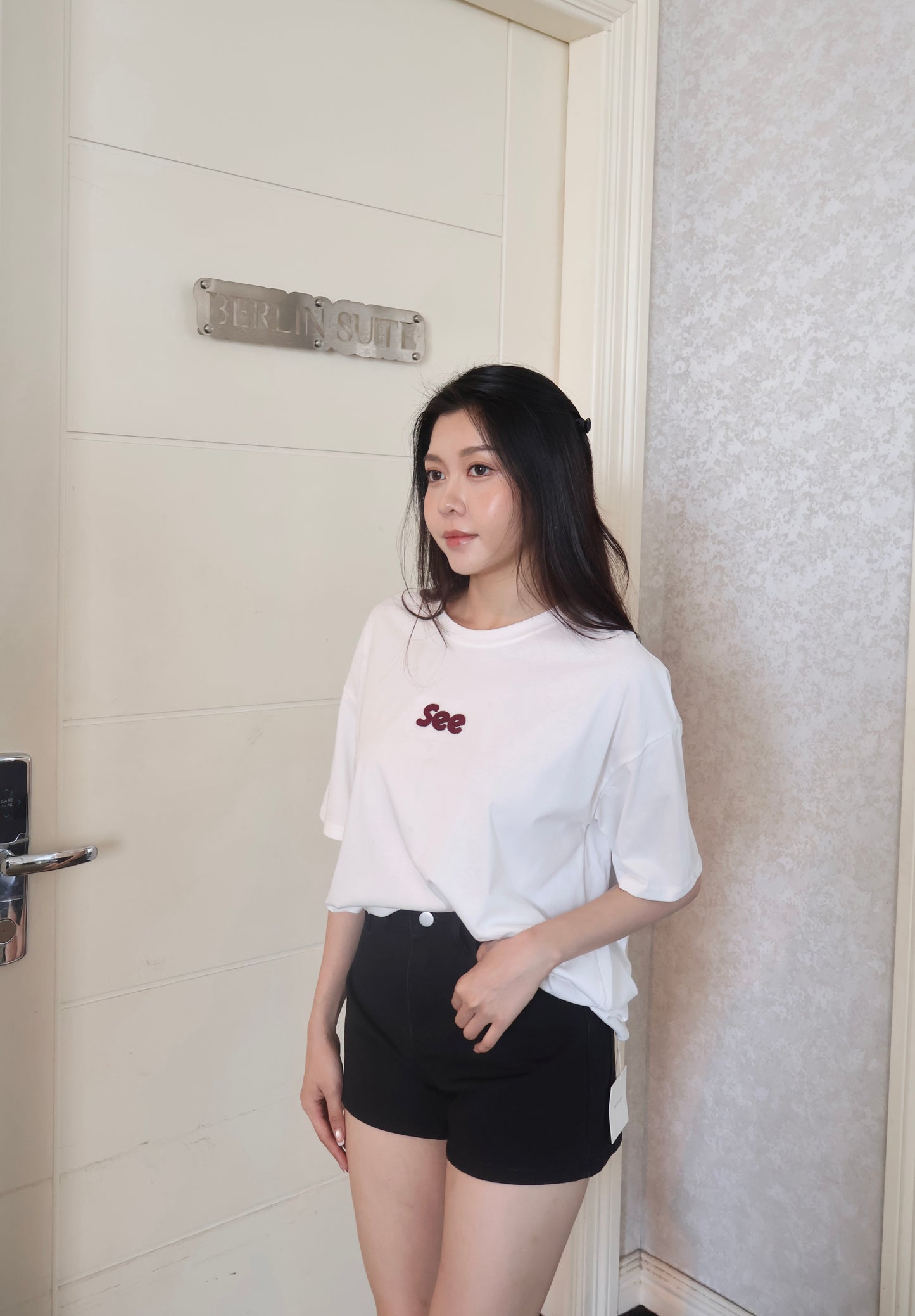 【现货】2295 字母短袖宽松Tee(男女可穿)