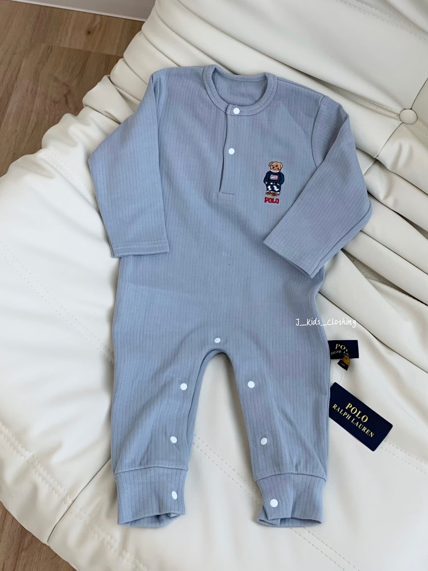 J264 小马刺绣长爬家居服睡衣