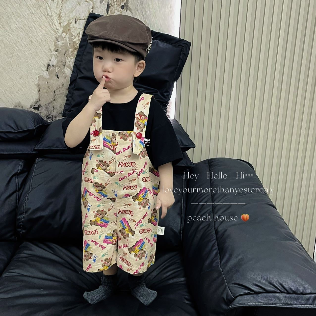 J510 夏季斜纹背带裤