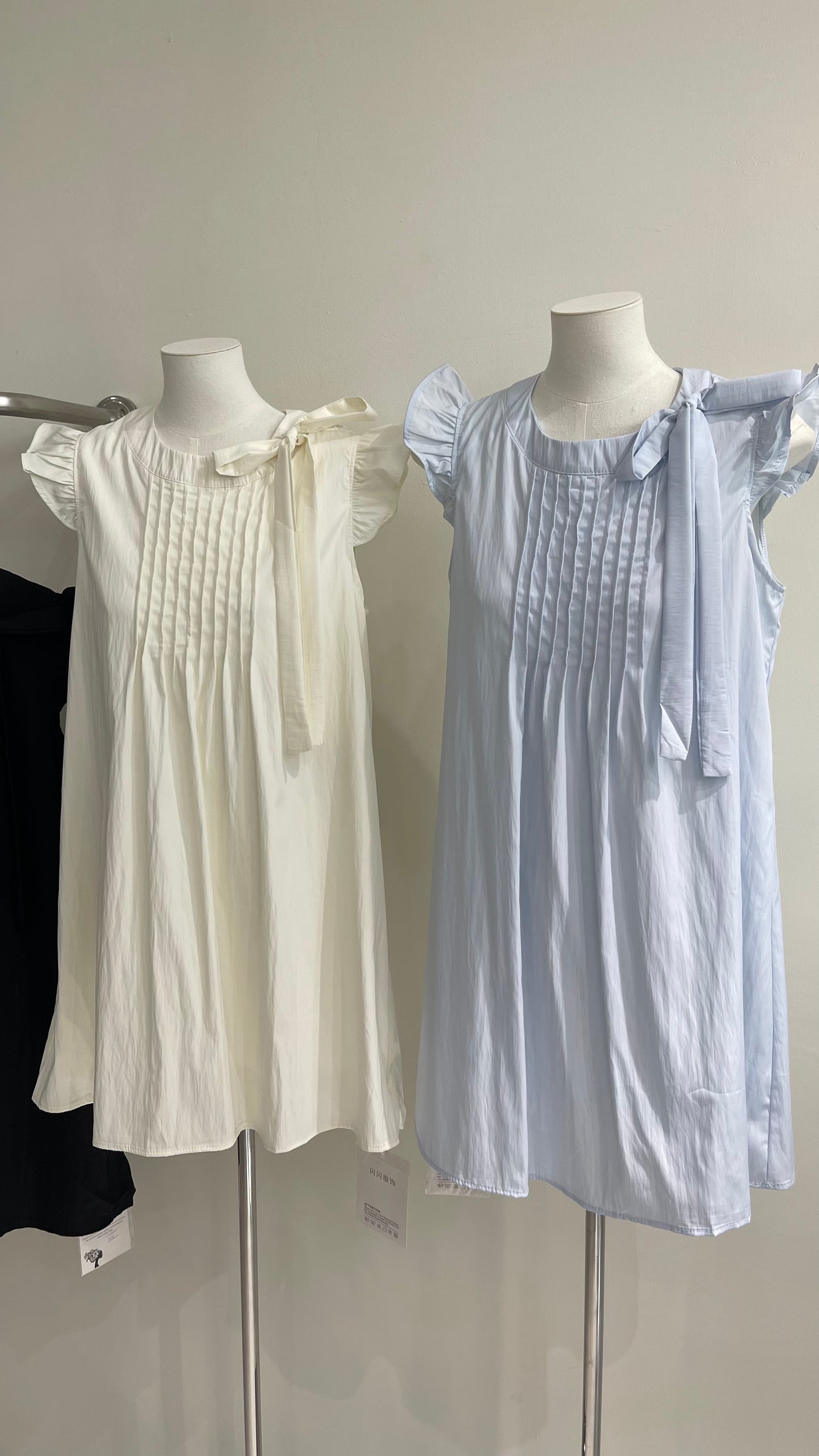 【新品】1692 韩系小飞袖宽松连衣裙