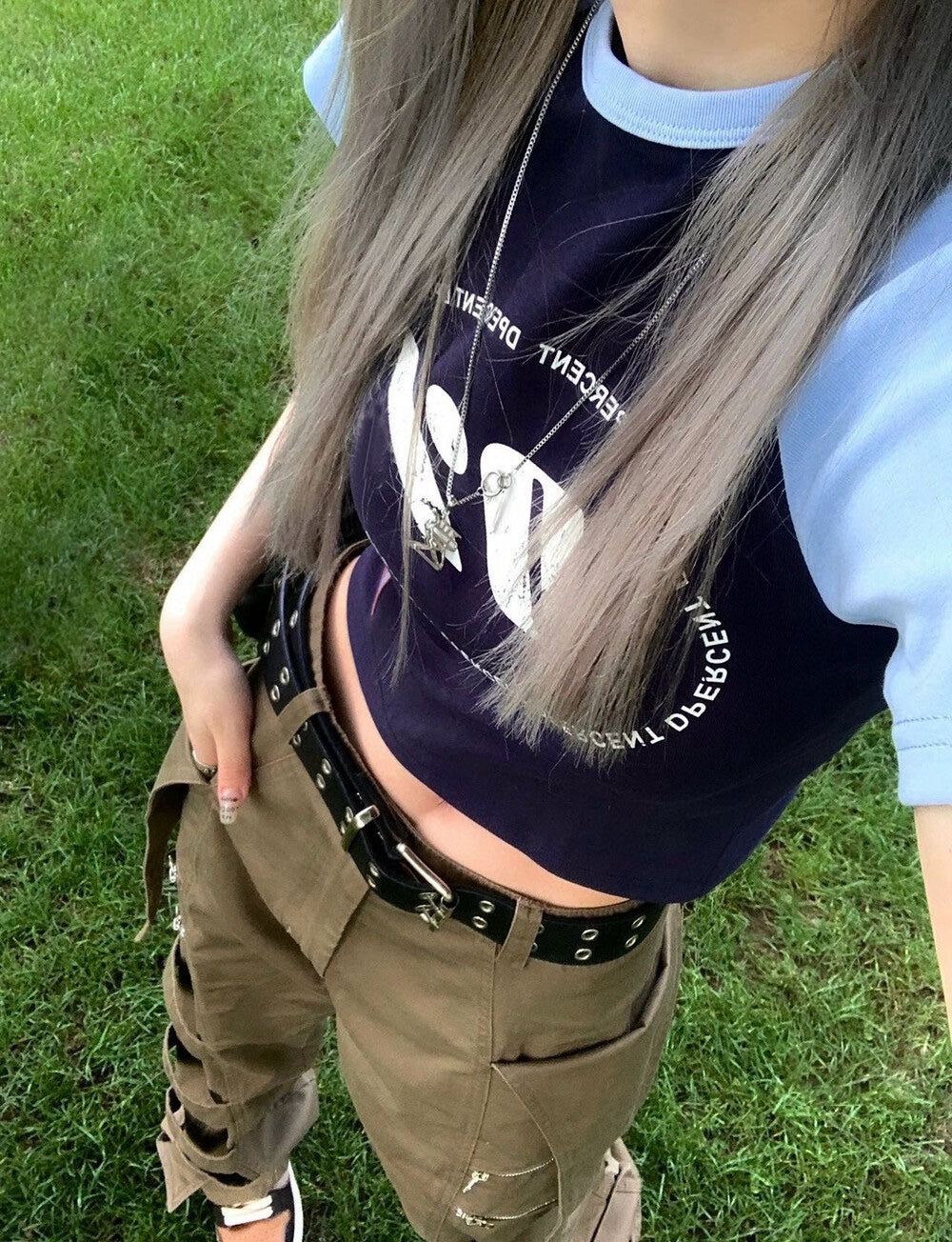 【新品】W6254 美式复古短袖Tee