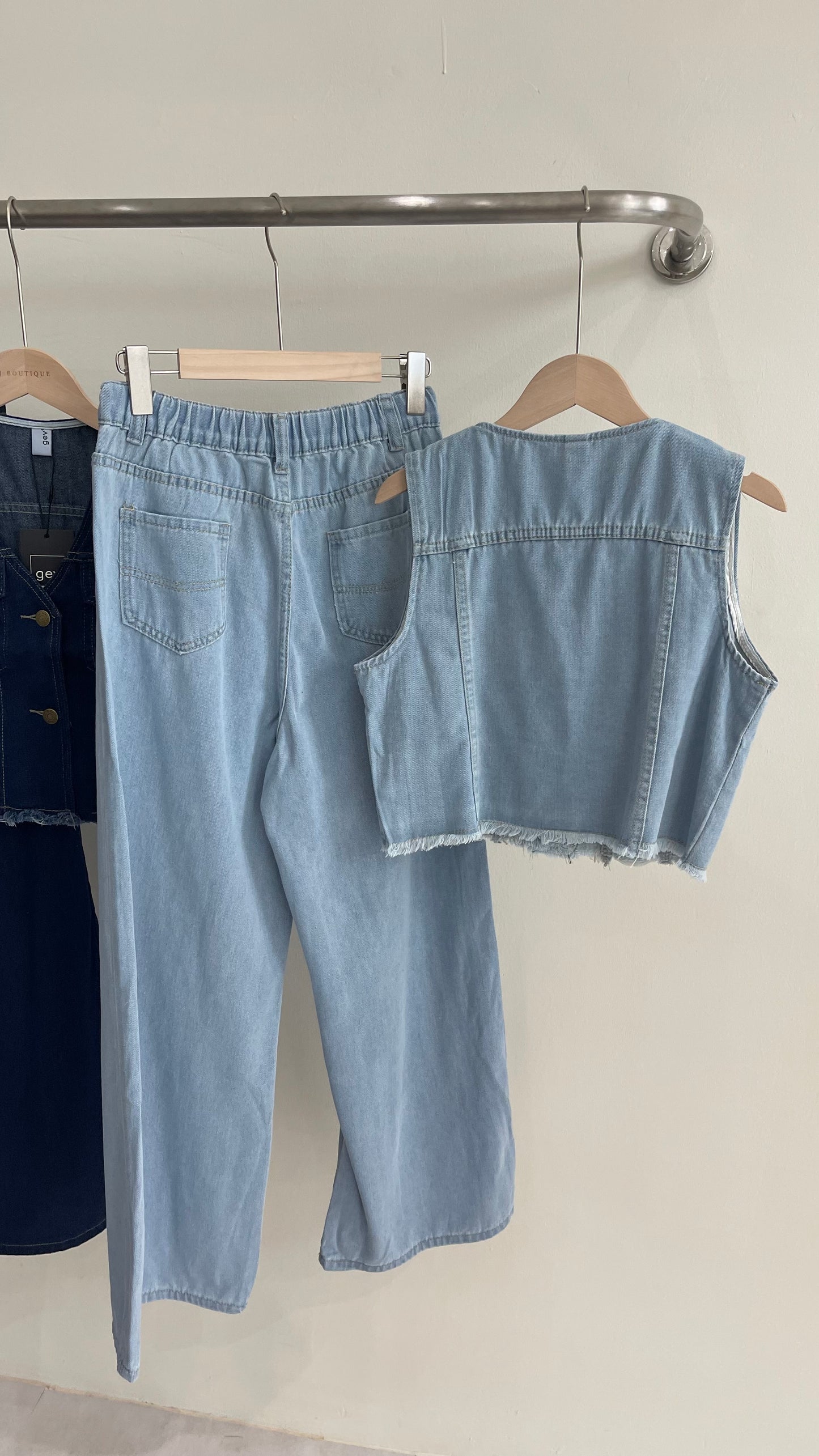 【新品】51538 高级百搭牛仔两件套