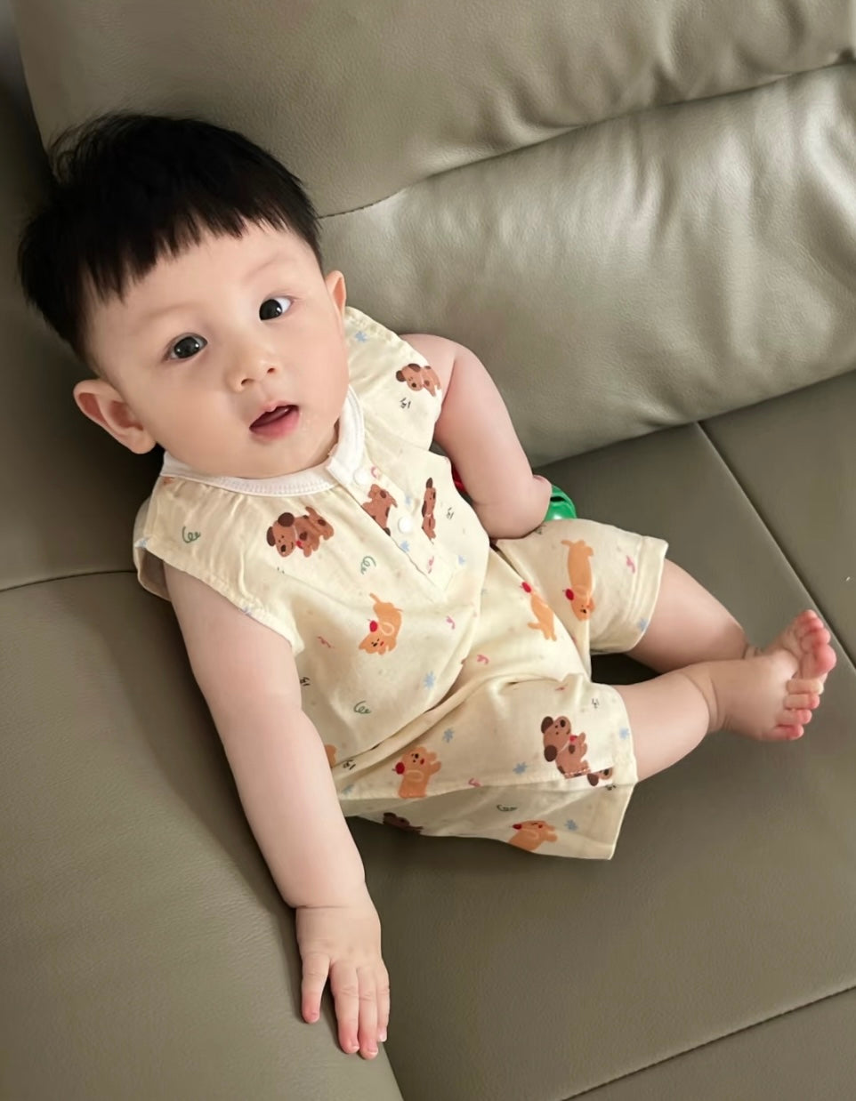 J433 竹纤维背心短爬