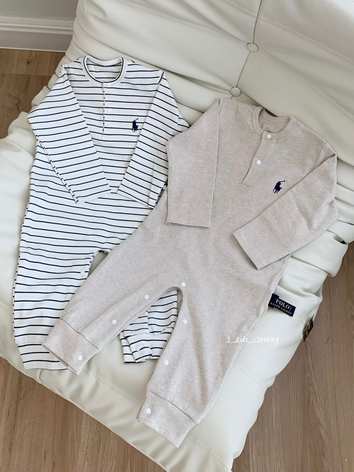 J264 小马刺绣长爬家居服睡衣