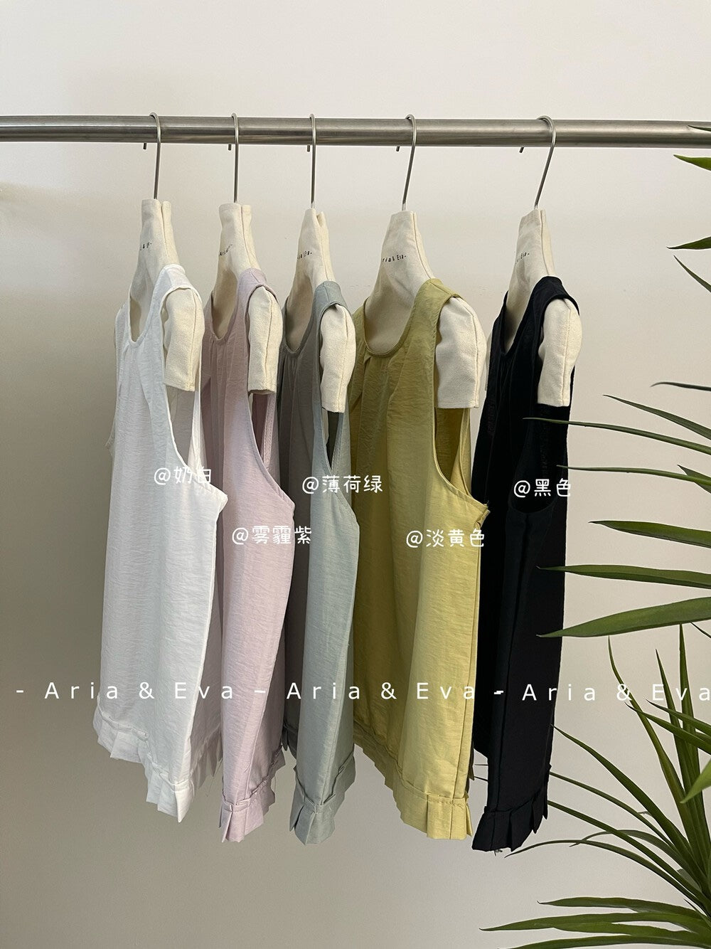 【新品】AE250491 小清新简约无袖上衣