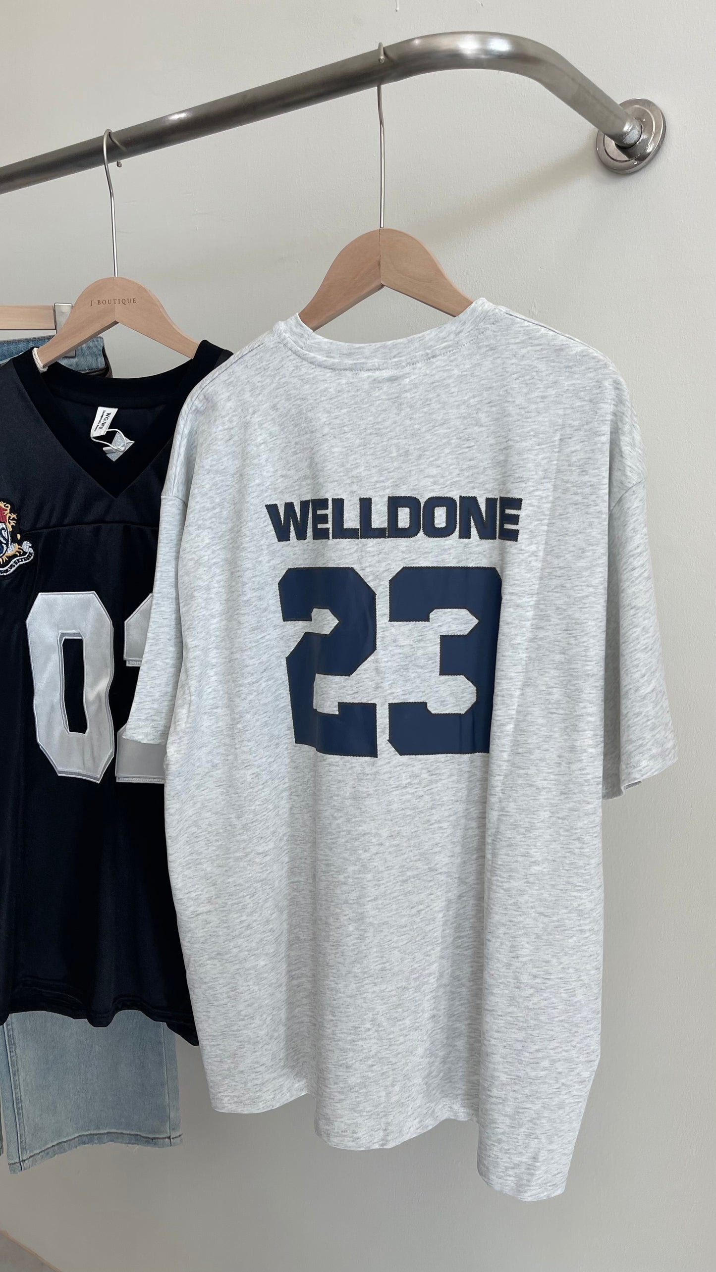 【现货】W6066字母美式宽松Over Tee