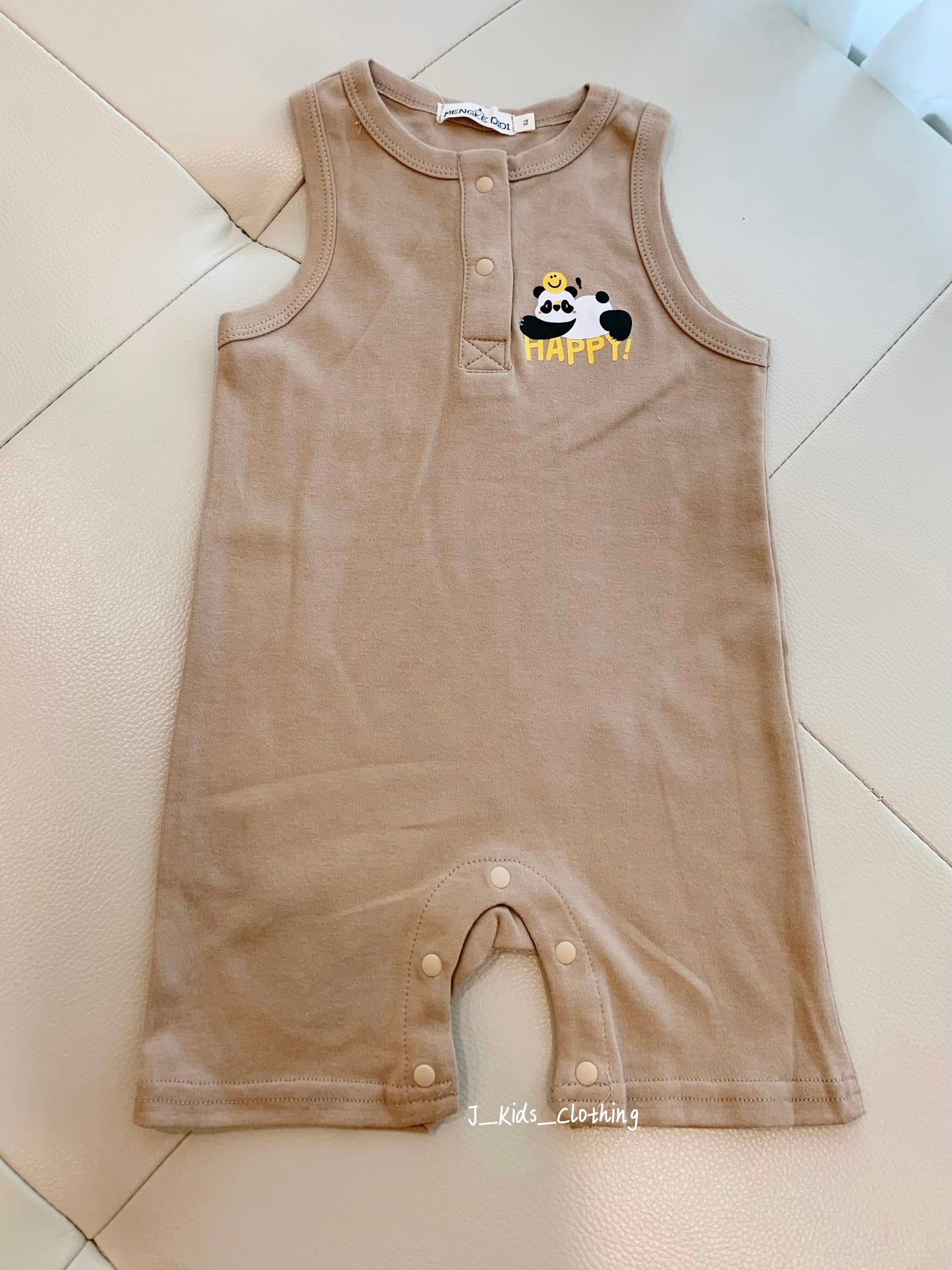 J342 蒙克弟弟卡通背心短爬