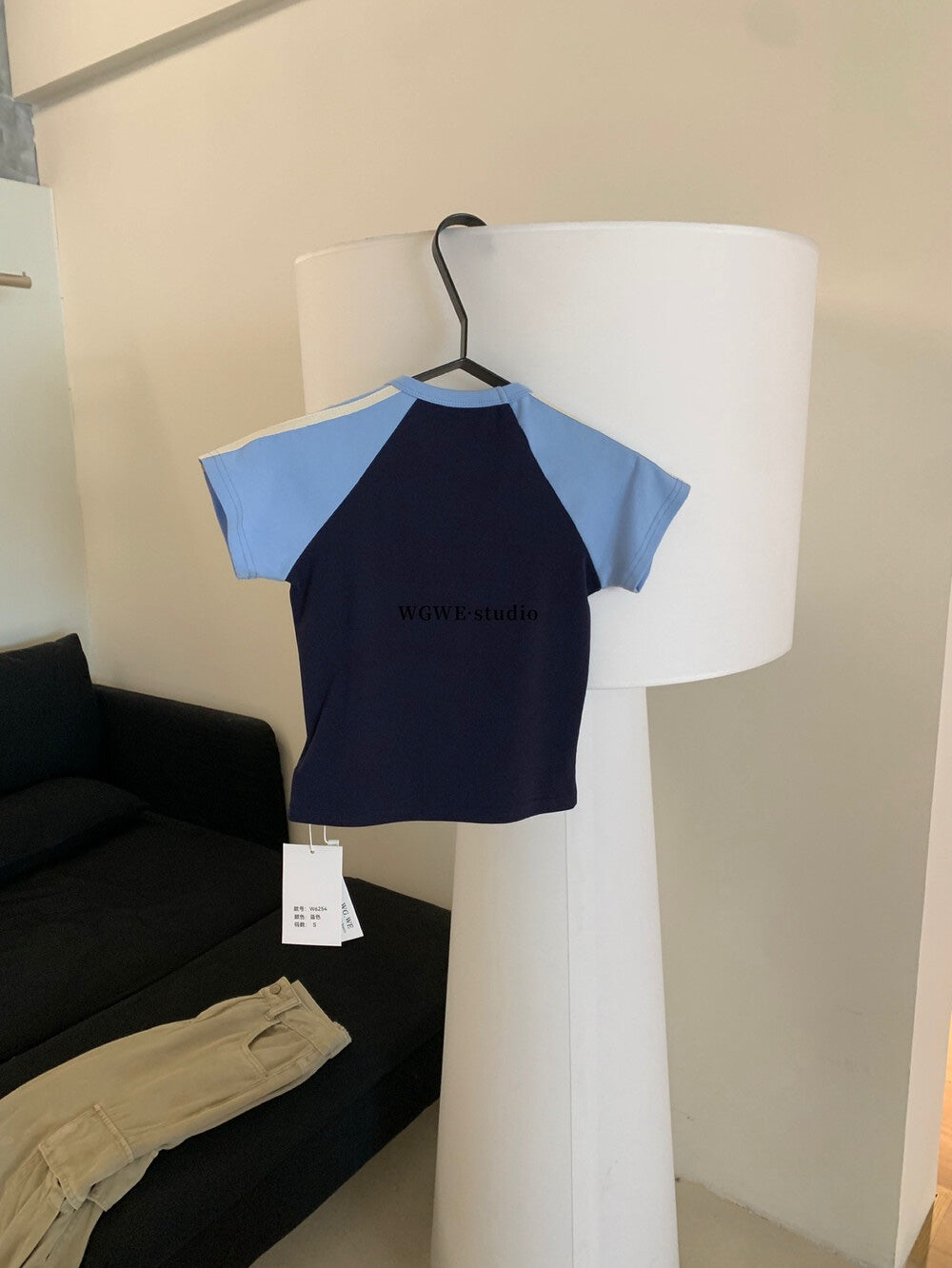 【新品】W6254 美式复古短袖Tee