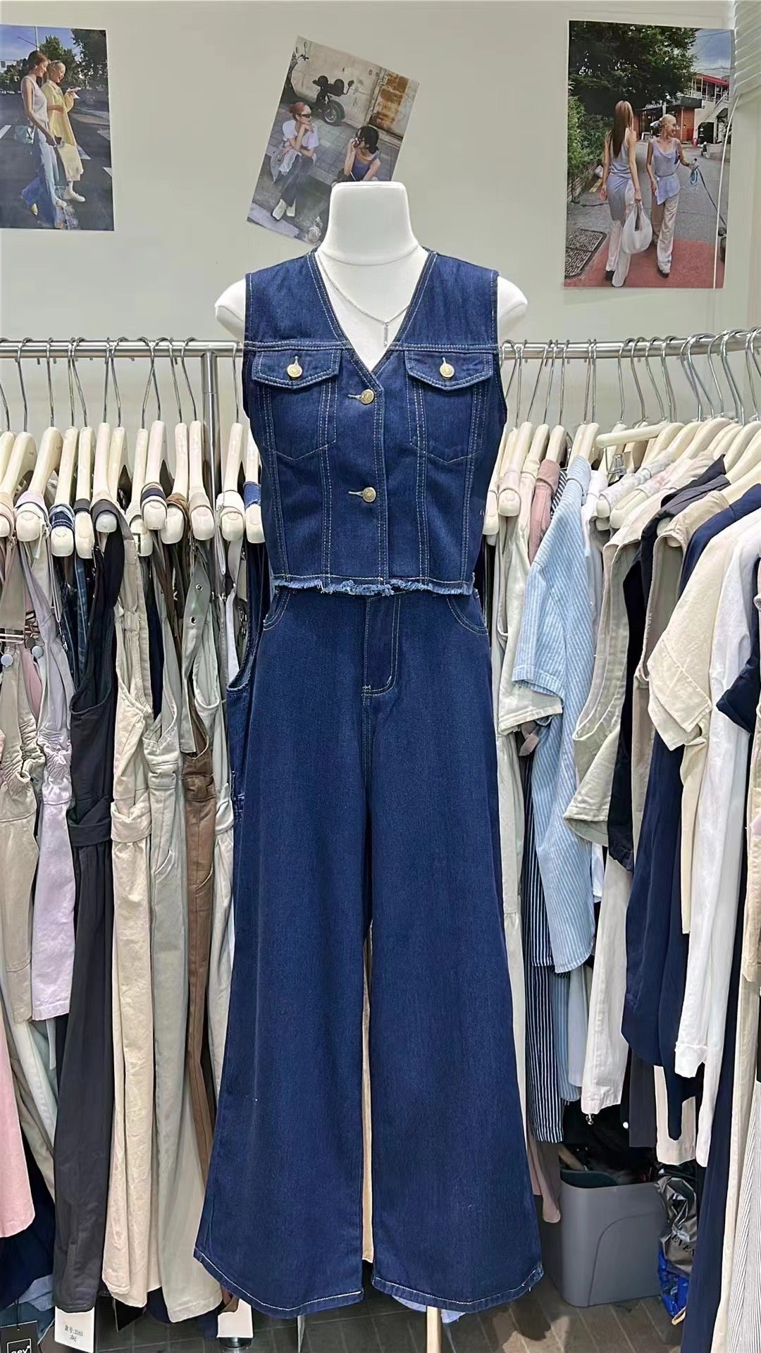 【新品】51538 高级百搭牛仔两件套