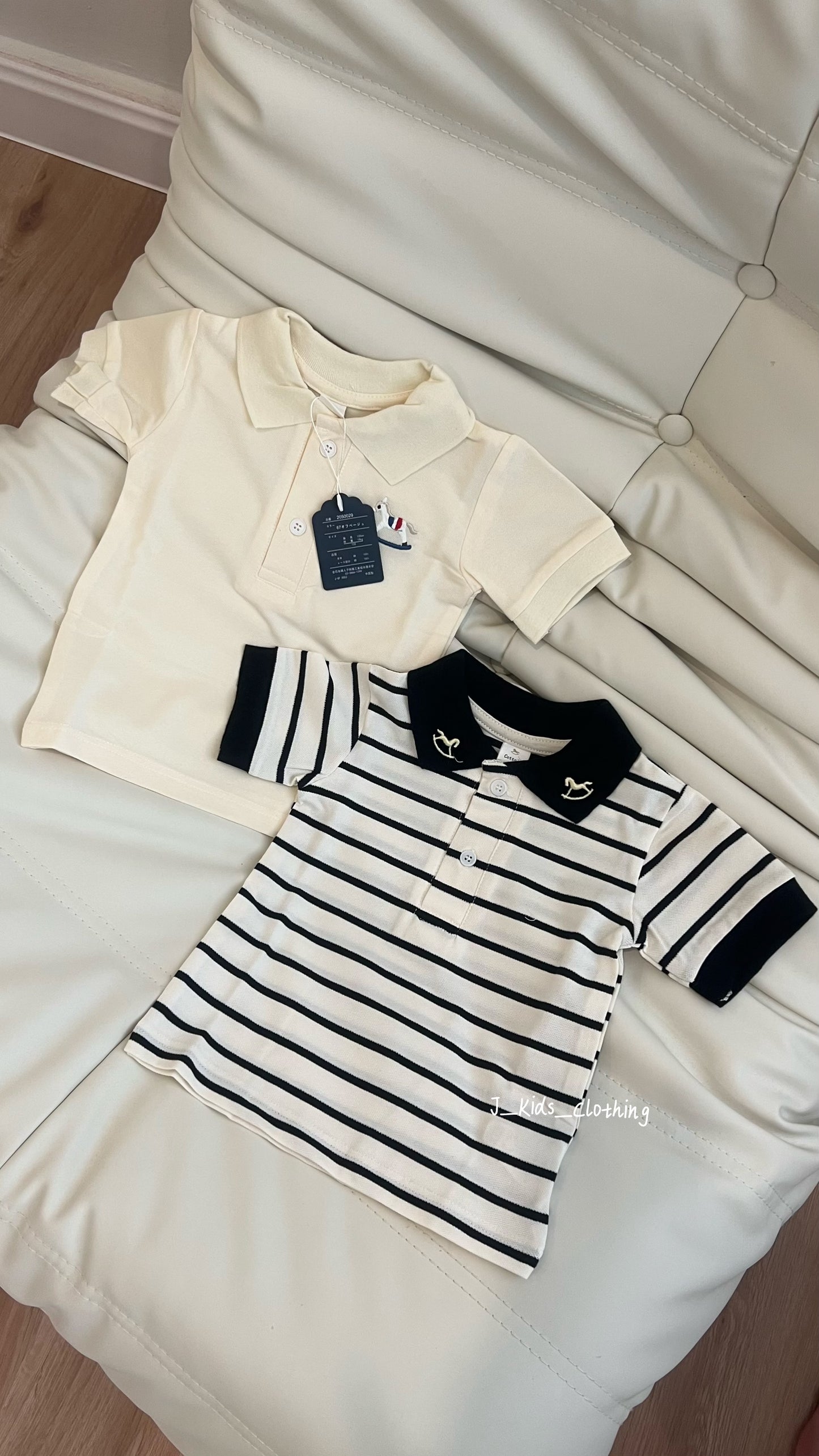 J89 小木马短袖polo上衣