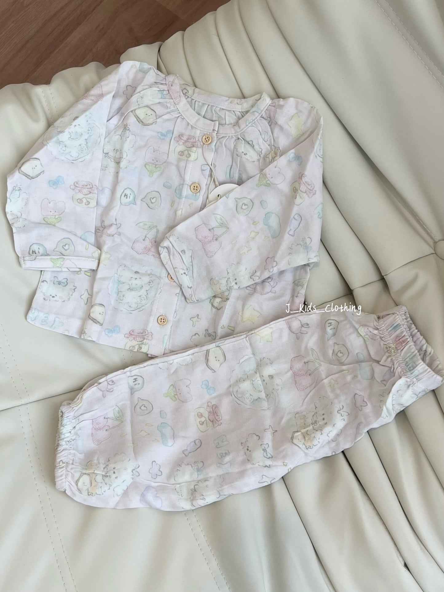 J134 竹纤维长袖睡衣家居服套装