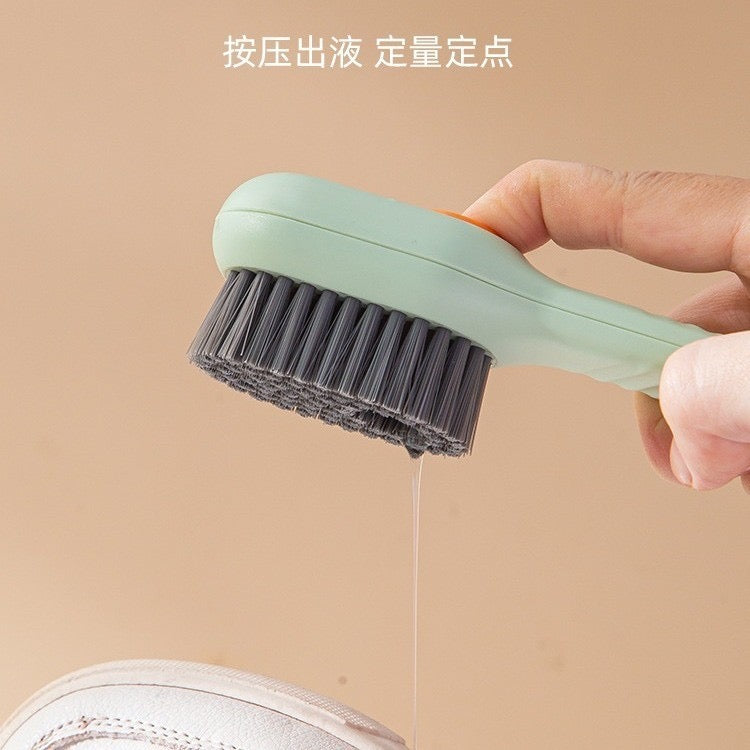 【清货】F31-按压出液鞋刷 软毛清洁