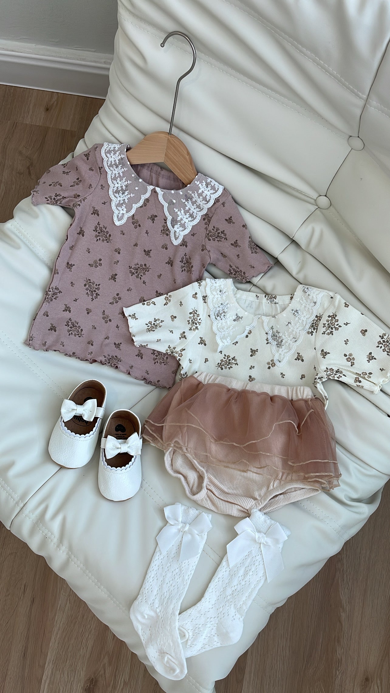 J12 蕾丝假领子碎花上衣