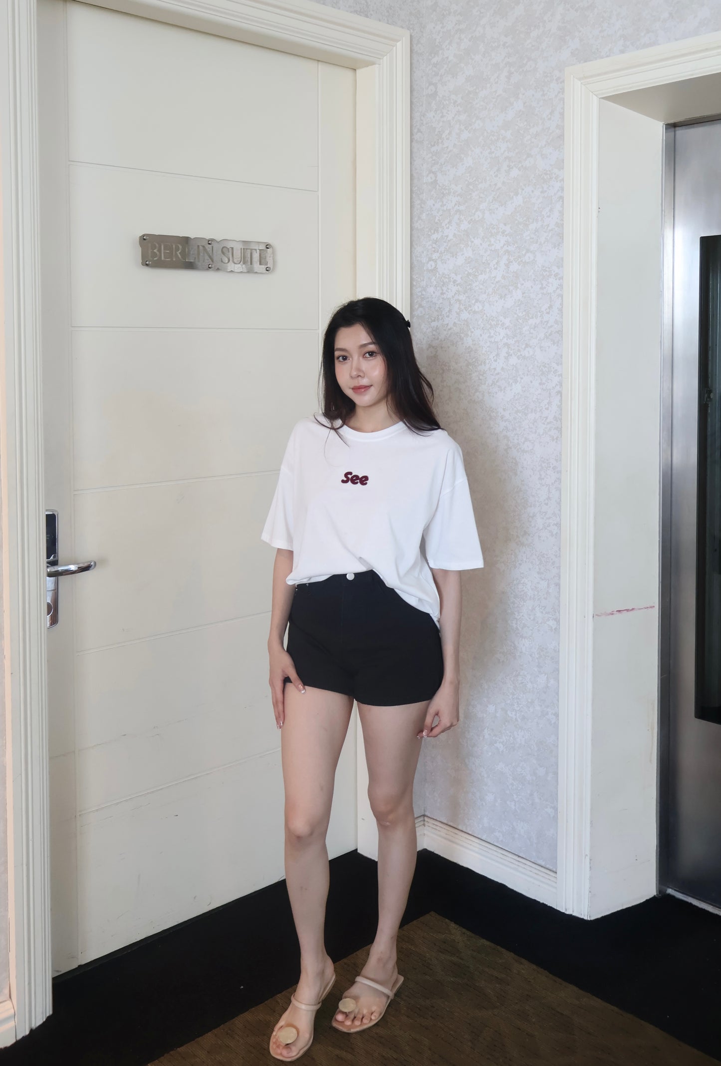 【现货】2295 字母短袖宽松Tee(男女可穿)