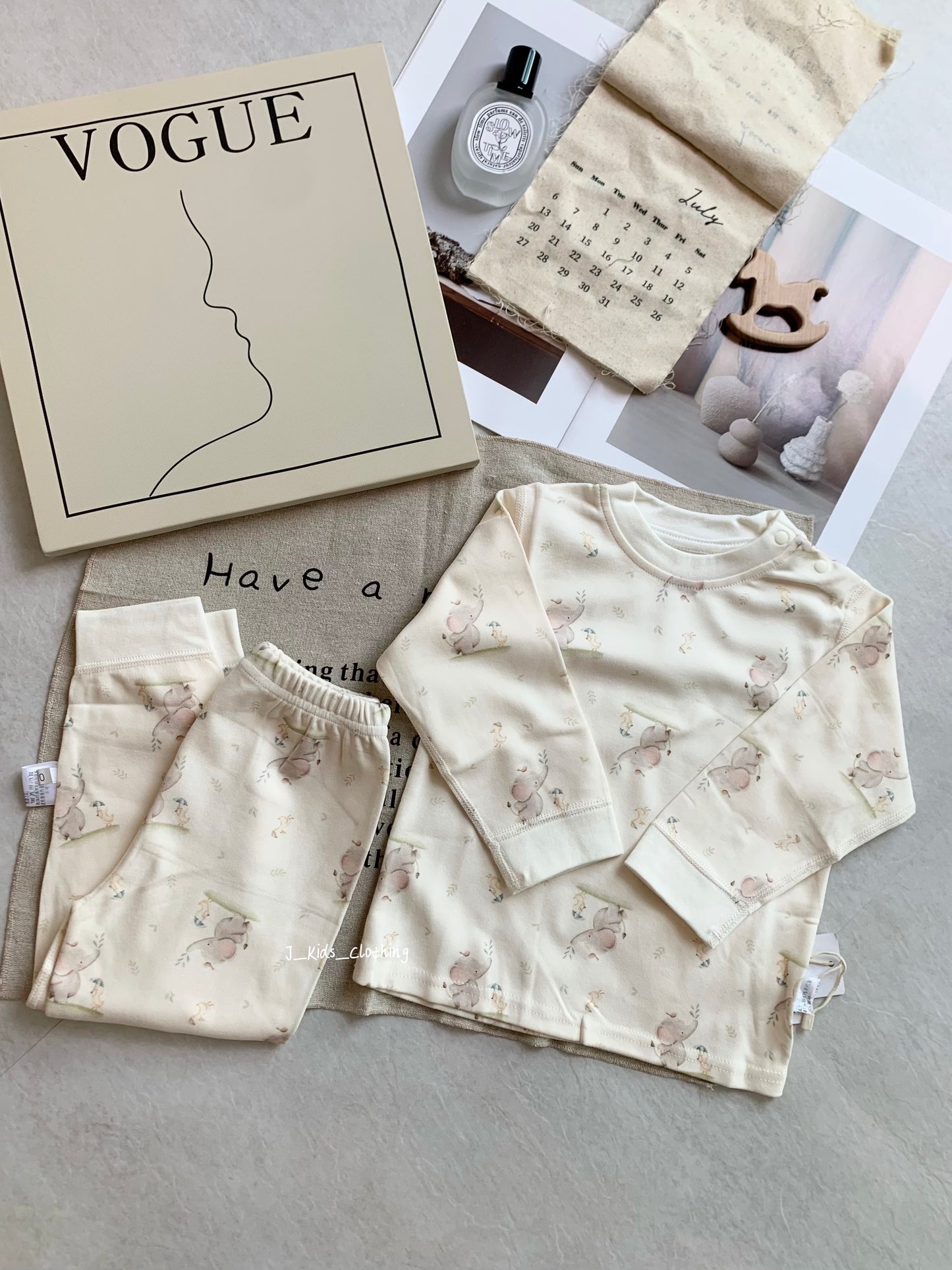 J489 高质感棉毛Ins风睡衣【平腰款】