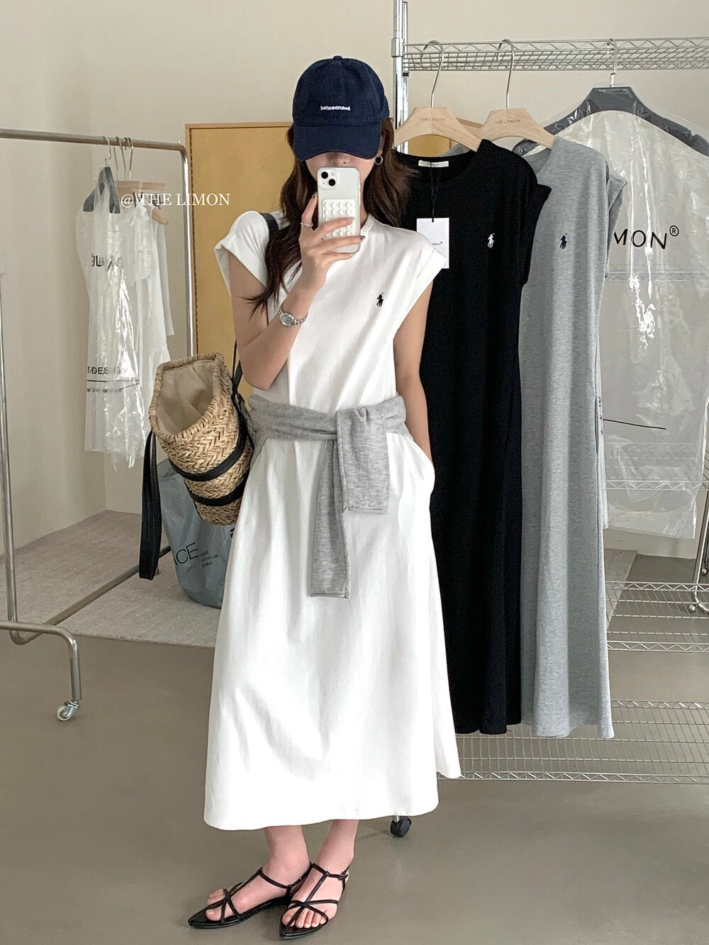 【现货】数量有限!小马圆领慵懒宽松连衣裙