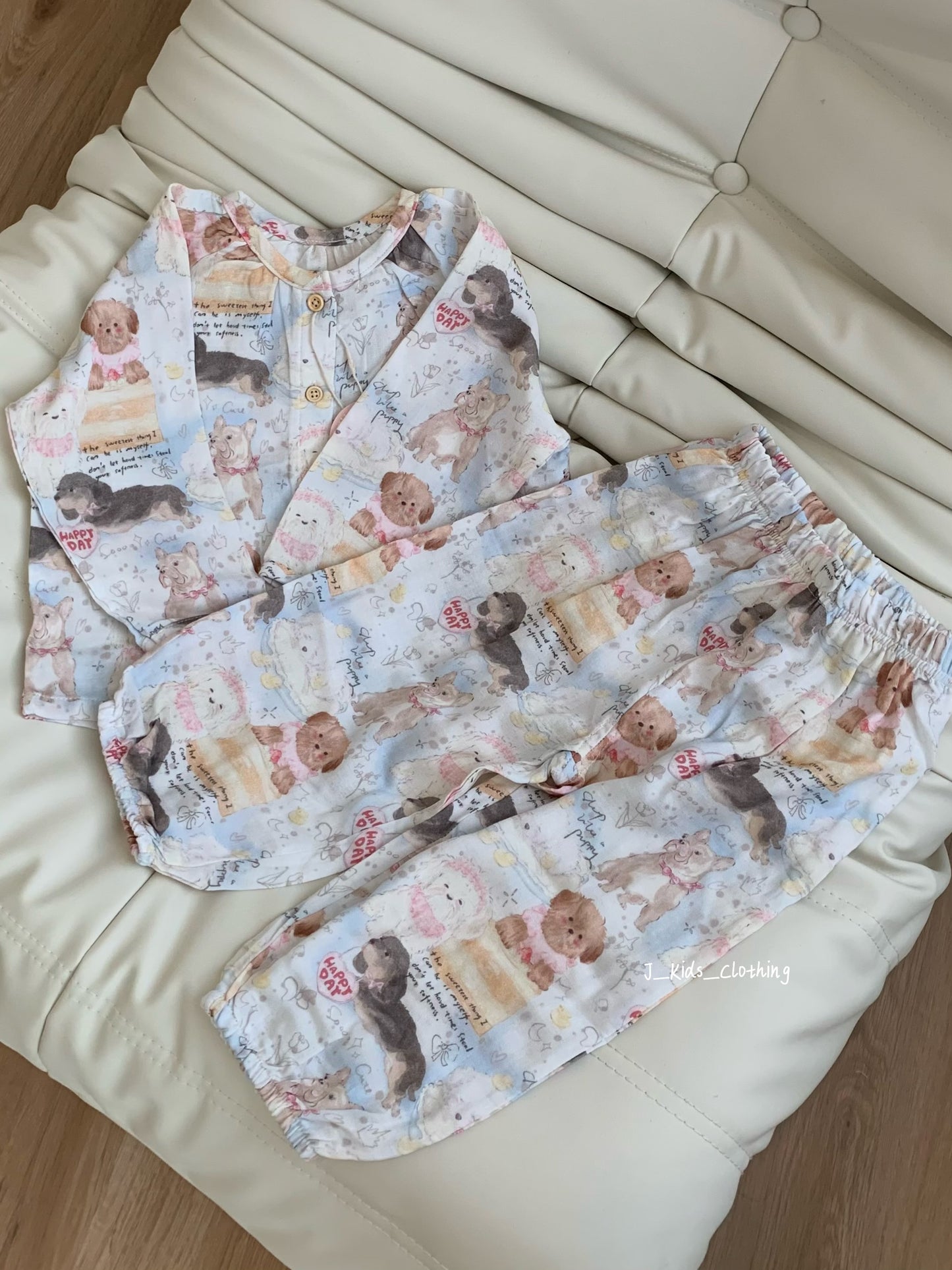 J134 竹纤维长袖睡衣家居服套装