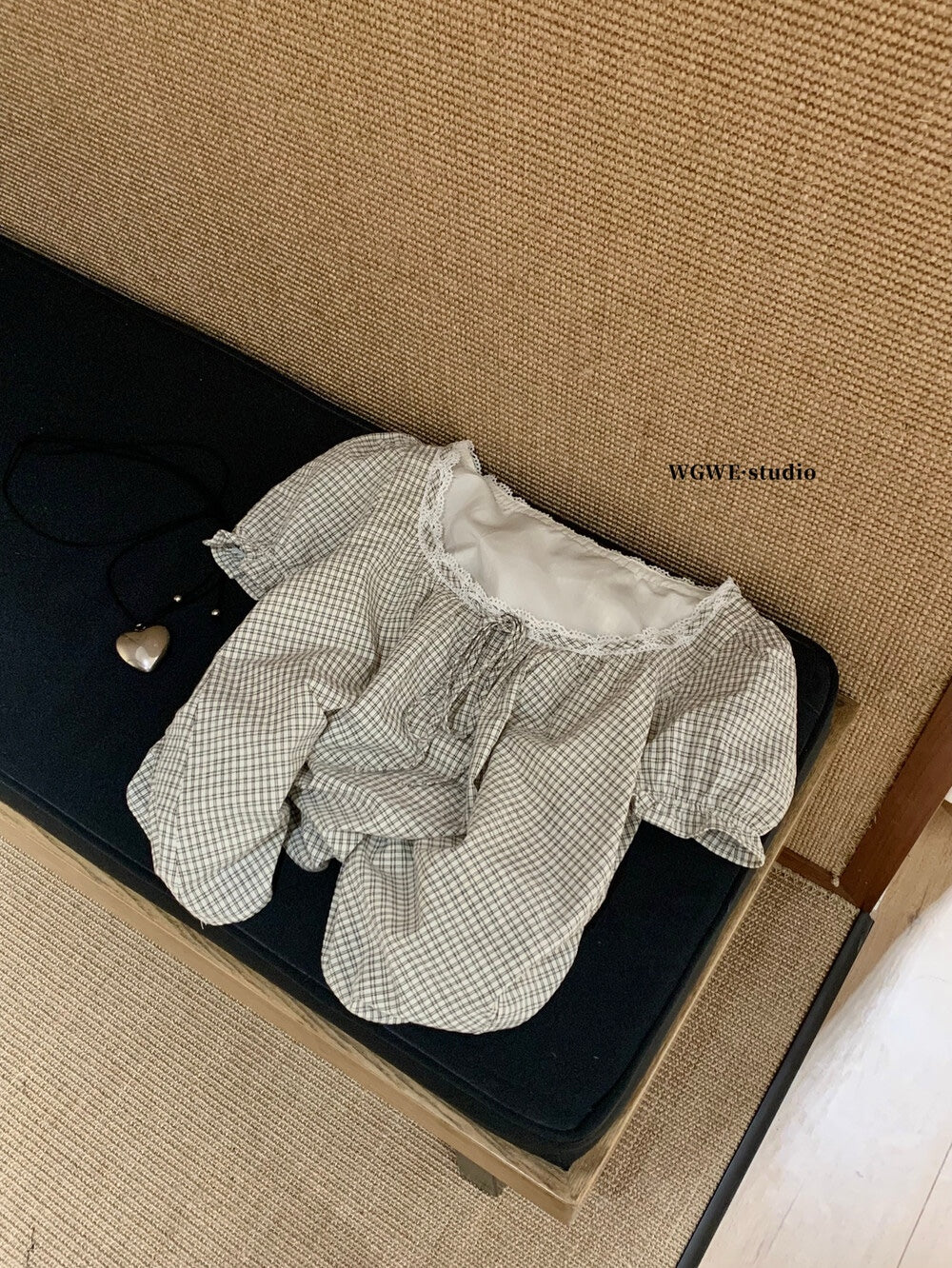 【新品】W6603 法式甜美短袖上衣