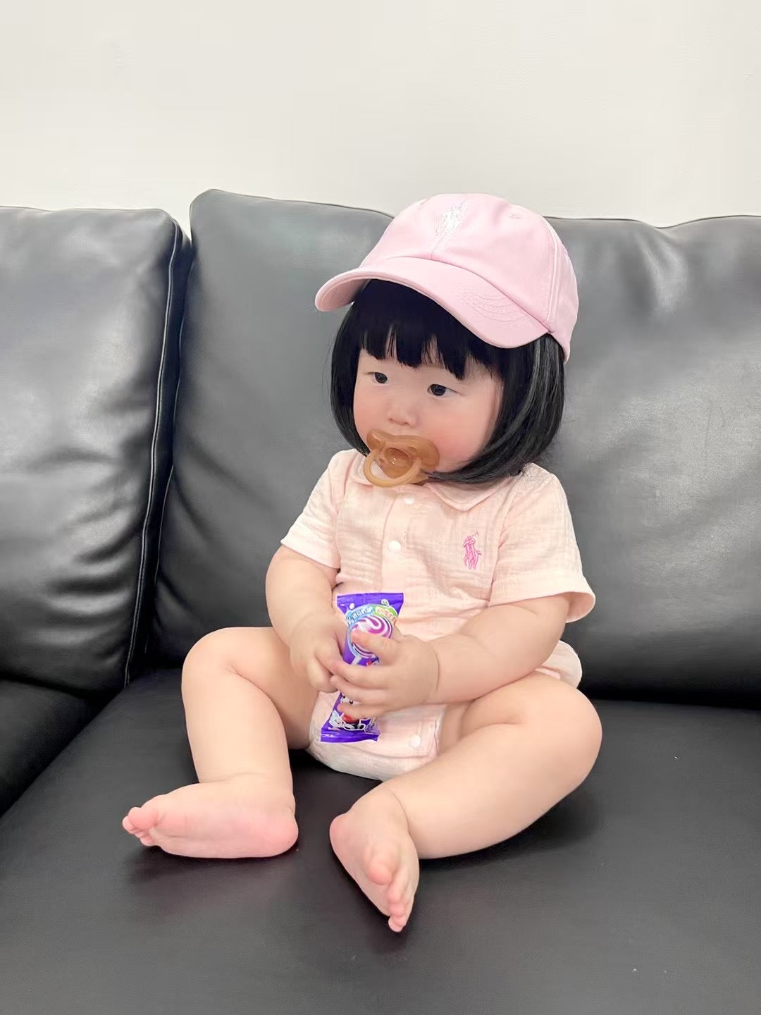 J397 拉夫棉纱翻领短袖包屁