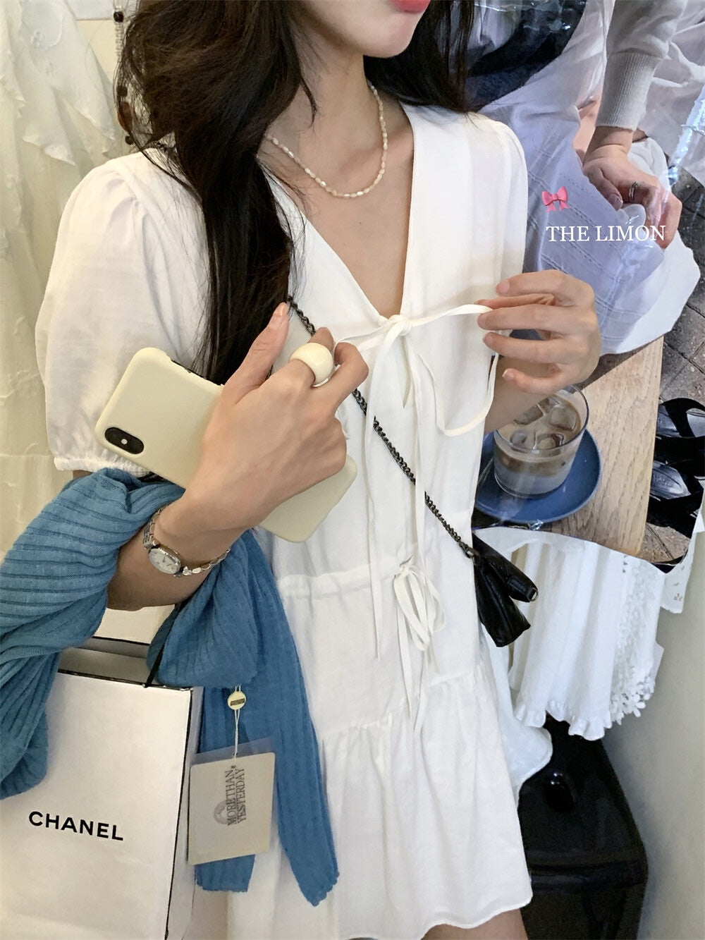 【新品】8362 甜美宽松短袖连衣裙