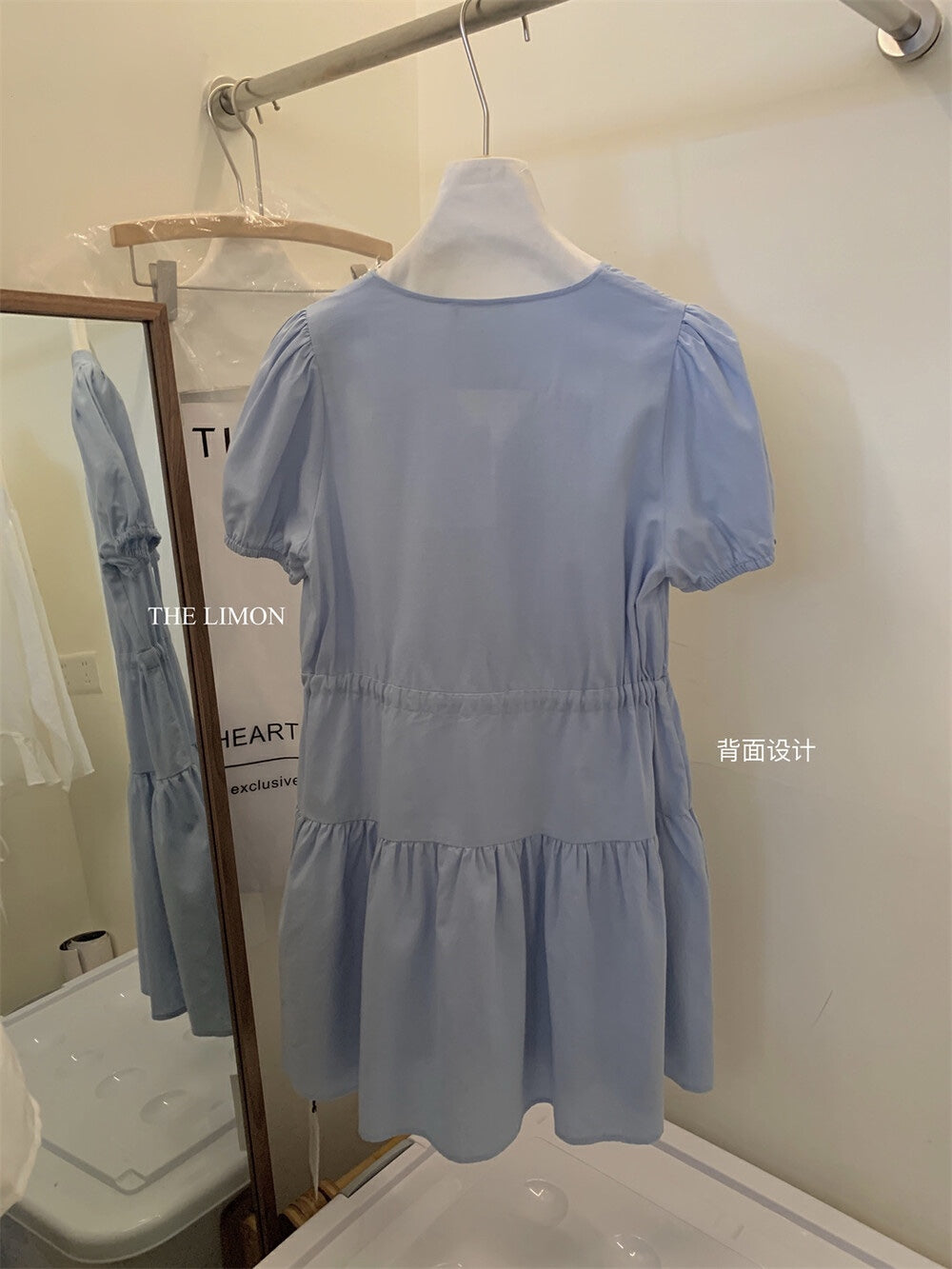 【新品】8362 甜美宽松短袖连衣裙