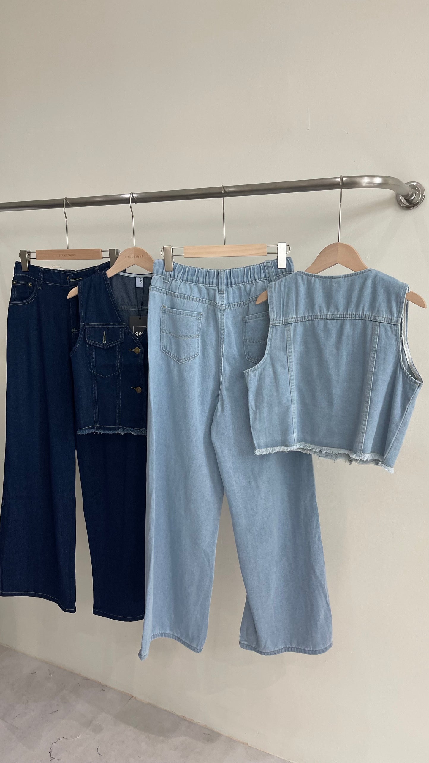 【新品】51538 高级百搭牛仔两件套