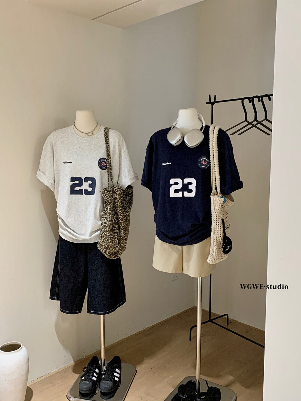【现货】W6066字母美式宽松Over Tee