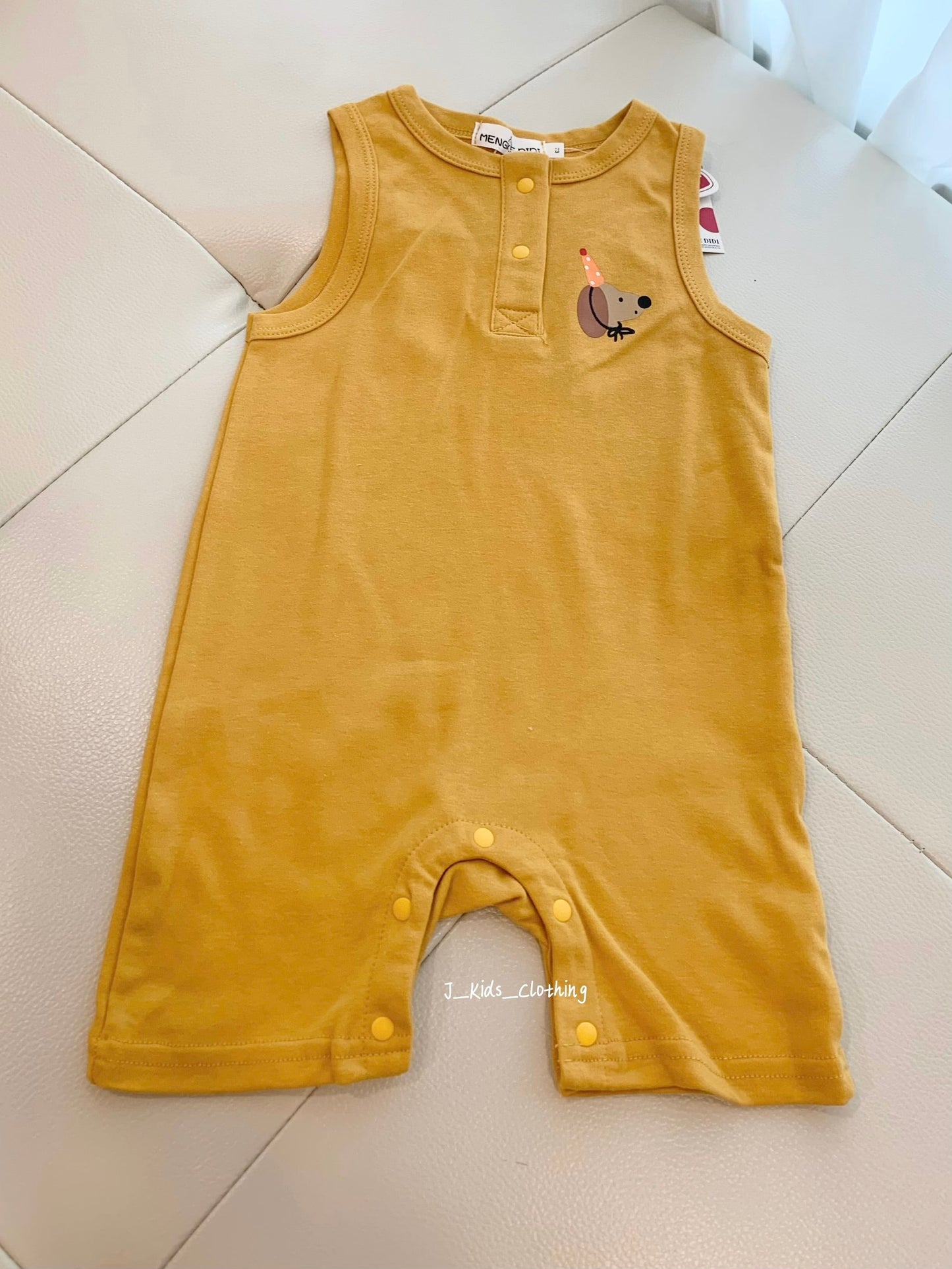 J342 蒙克弟弟卡通背心短爬