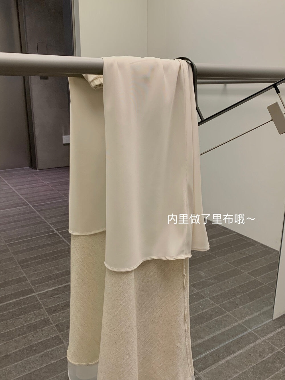 【新品】W6659 法式亚麻不规则抹胸上衣+鱼尾中长裙 套装