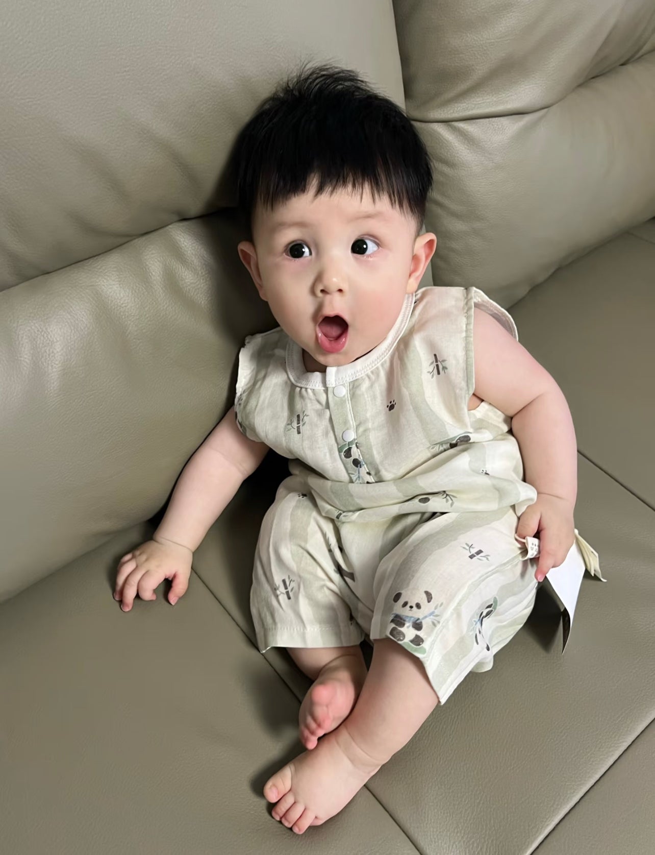 J433 竹纤维背心短爬