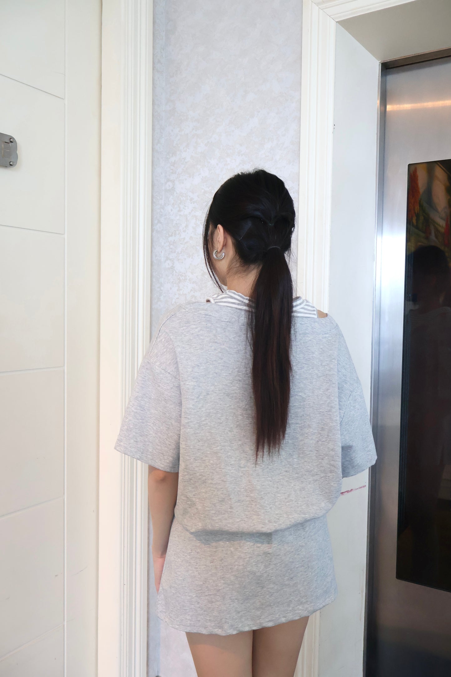 【现货】5708 纯棉条纹2件套 套装