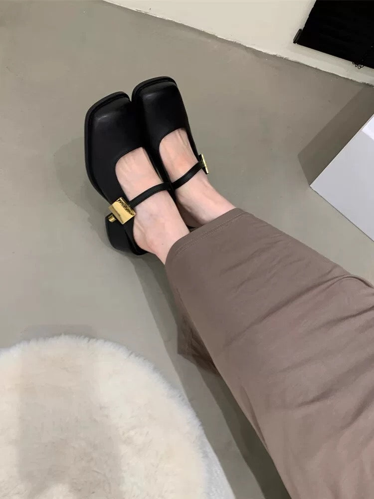 【清货】高跟半拖玛丽珍鞋