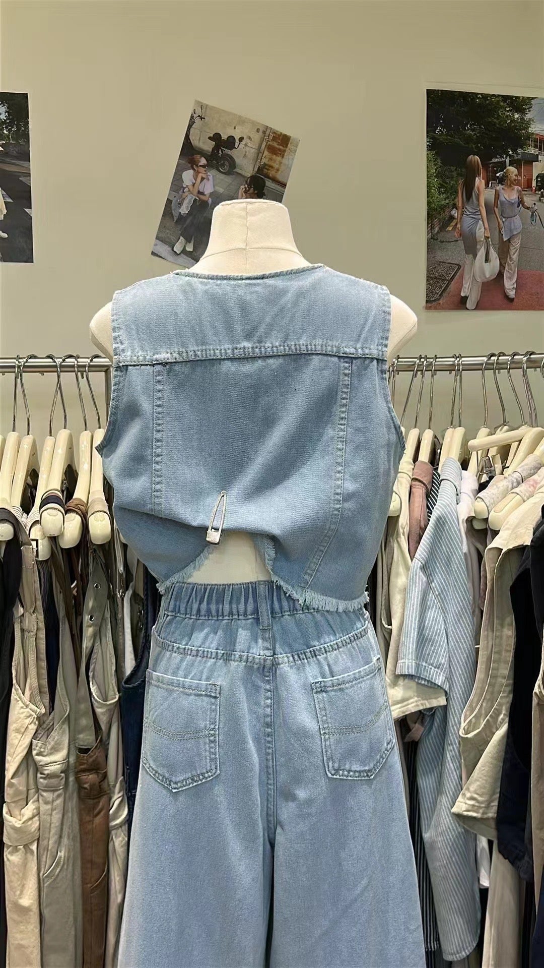 【新品】51538 高级百搭牛仔两件套