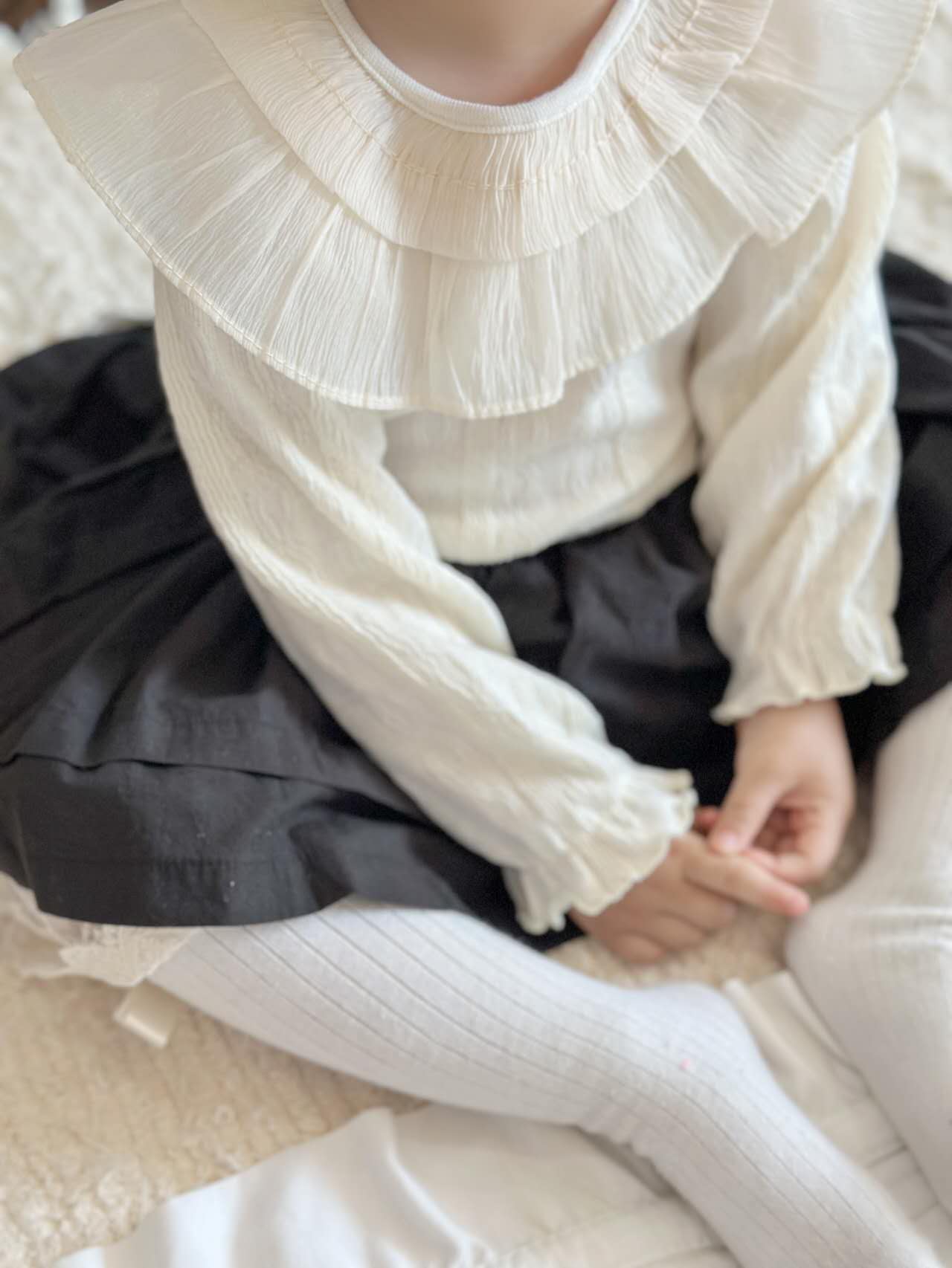 J107 假领子长袖打底衫