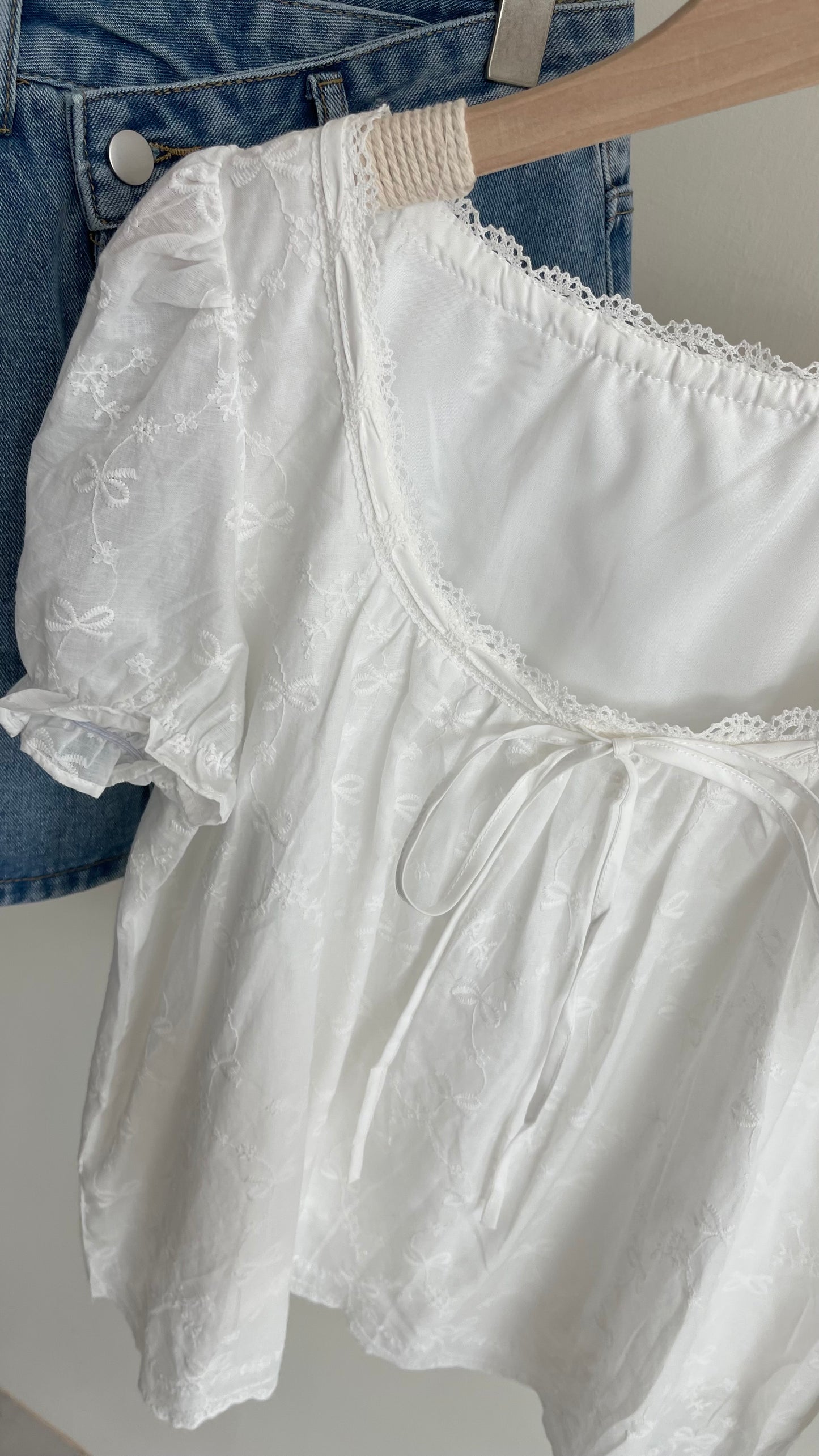 【新品】W6603 法式甜美短袖上衣